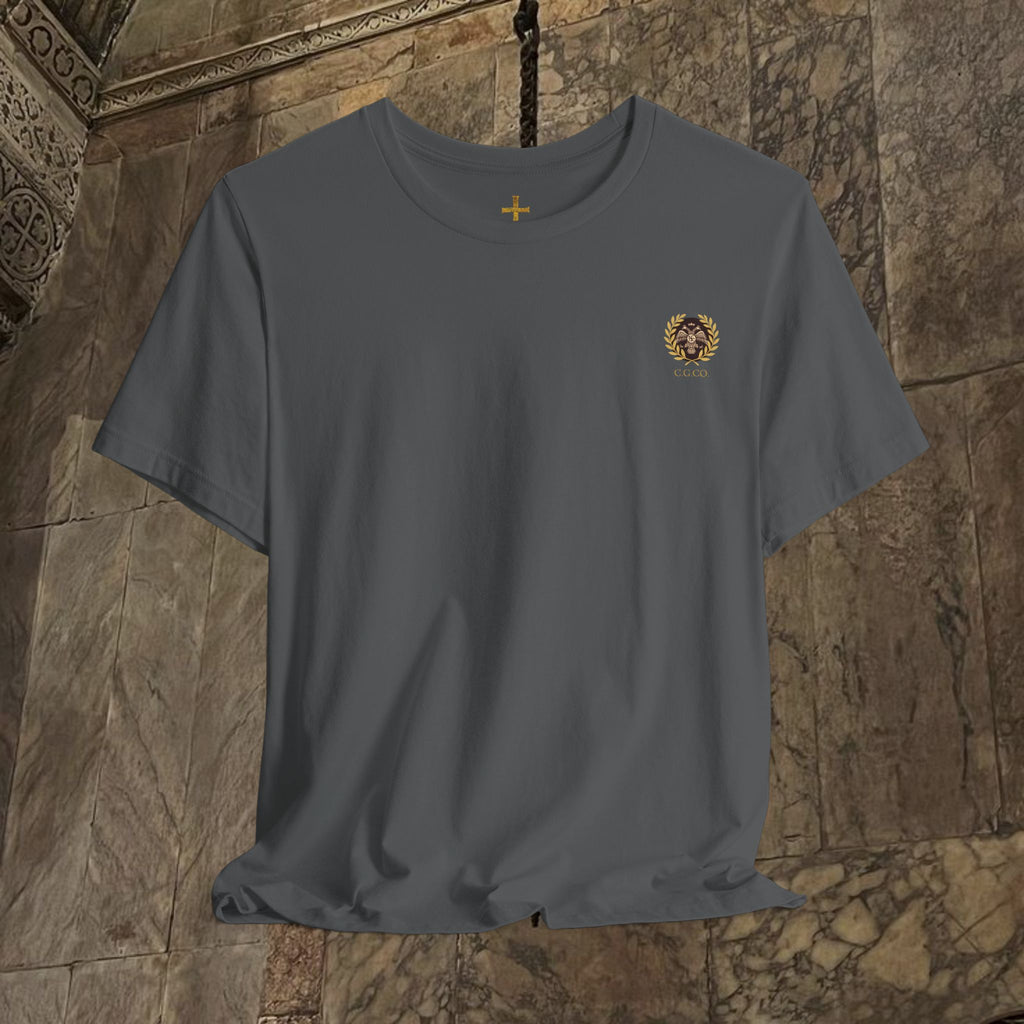 The Kings Fate Byzantine Inspired Cotton Graphic T-shirt Back version