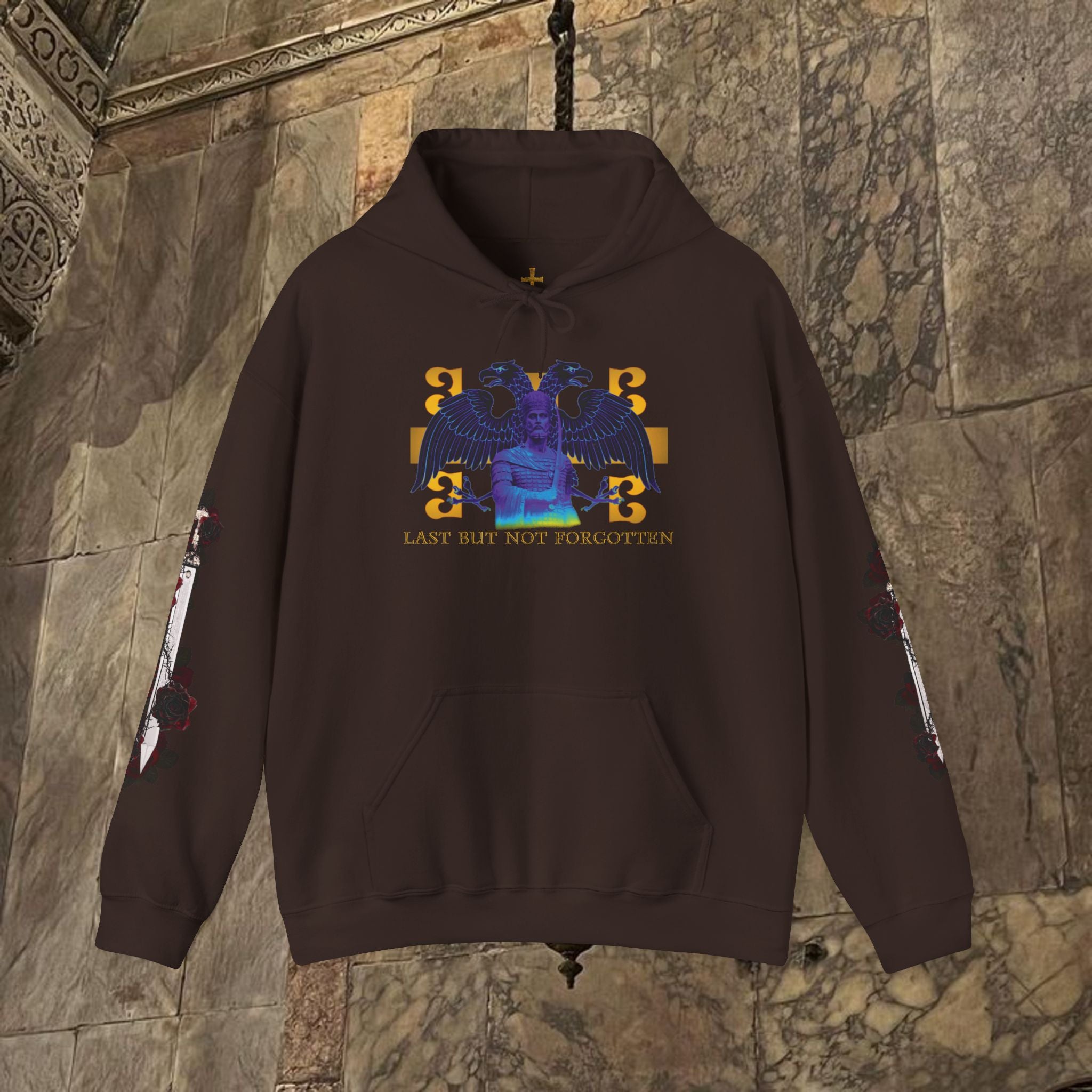 The Last Great Emperor Byzantine Inspired Graphic Hoodie Front Version