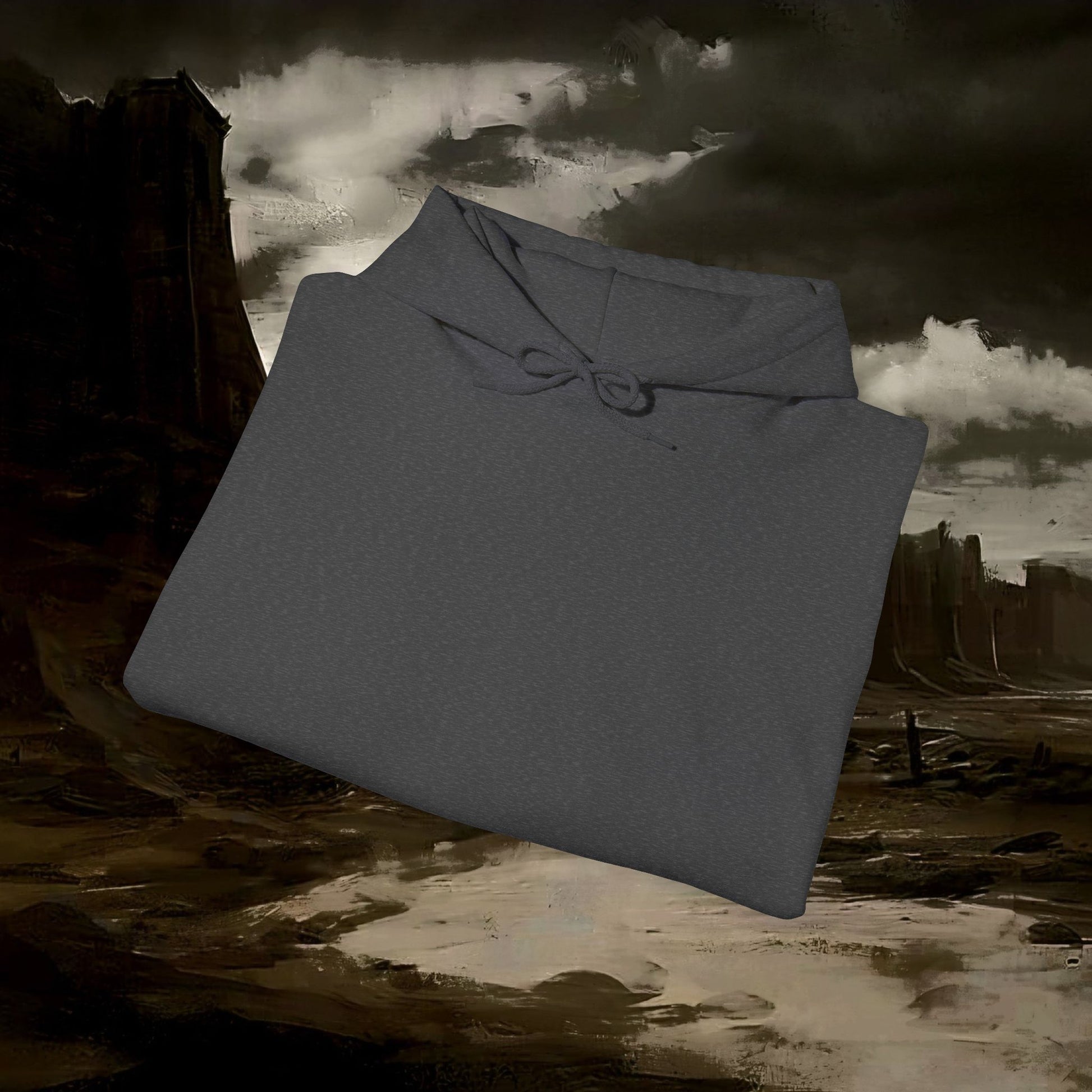 The Barbarian's Fate Medieval Dark Fantasy Inspired Graphic Hoodie back version