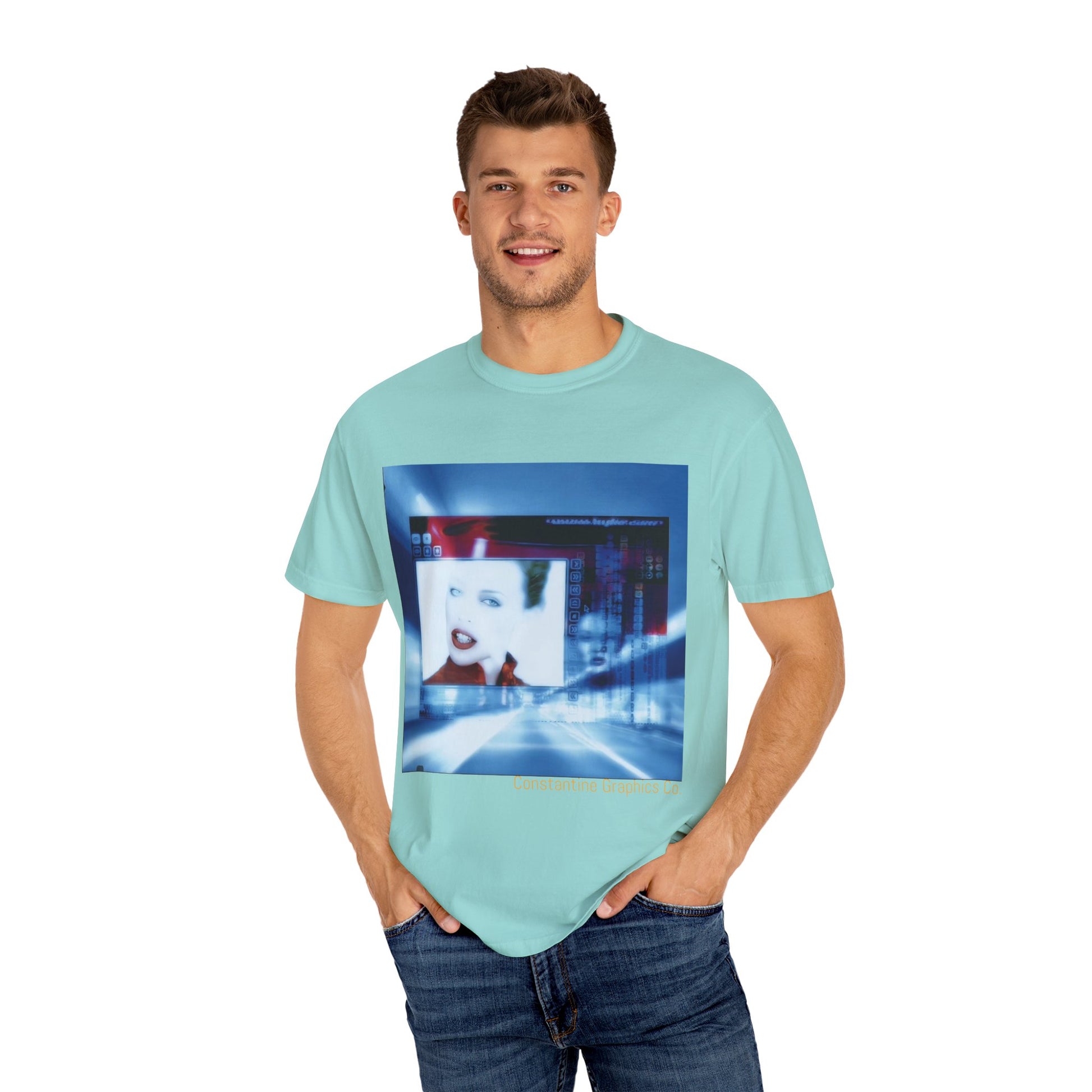Digital Pop up Cyber Y2k Graphic TShirt