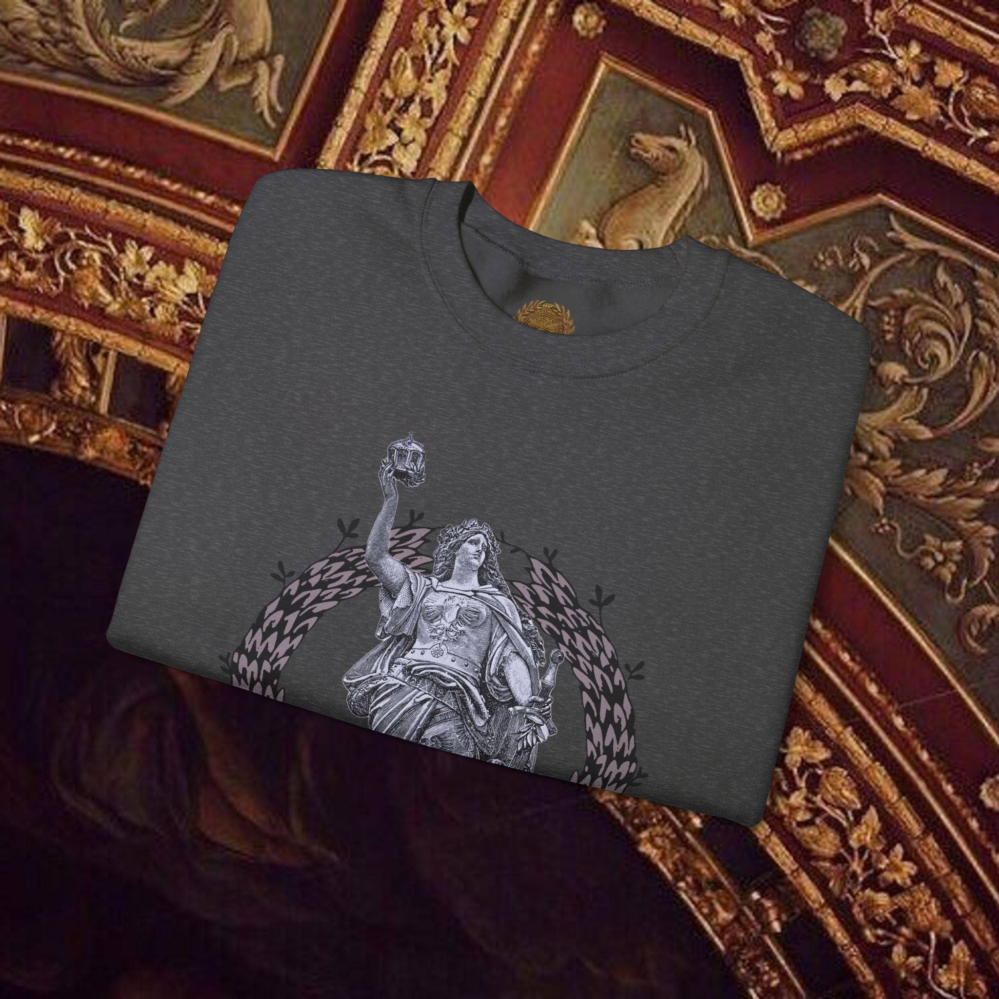 Goddess Victory Neo-Classical Crewneck Sweatshirt piece