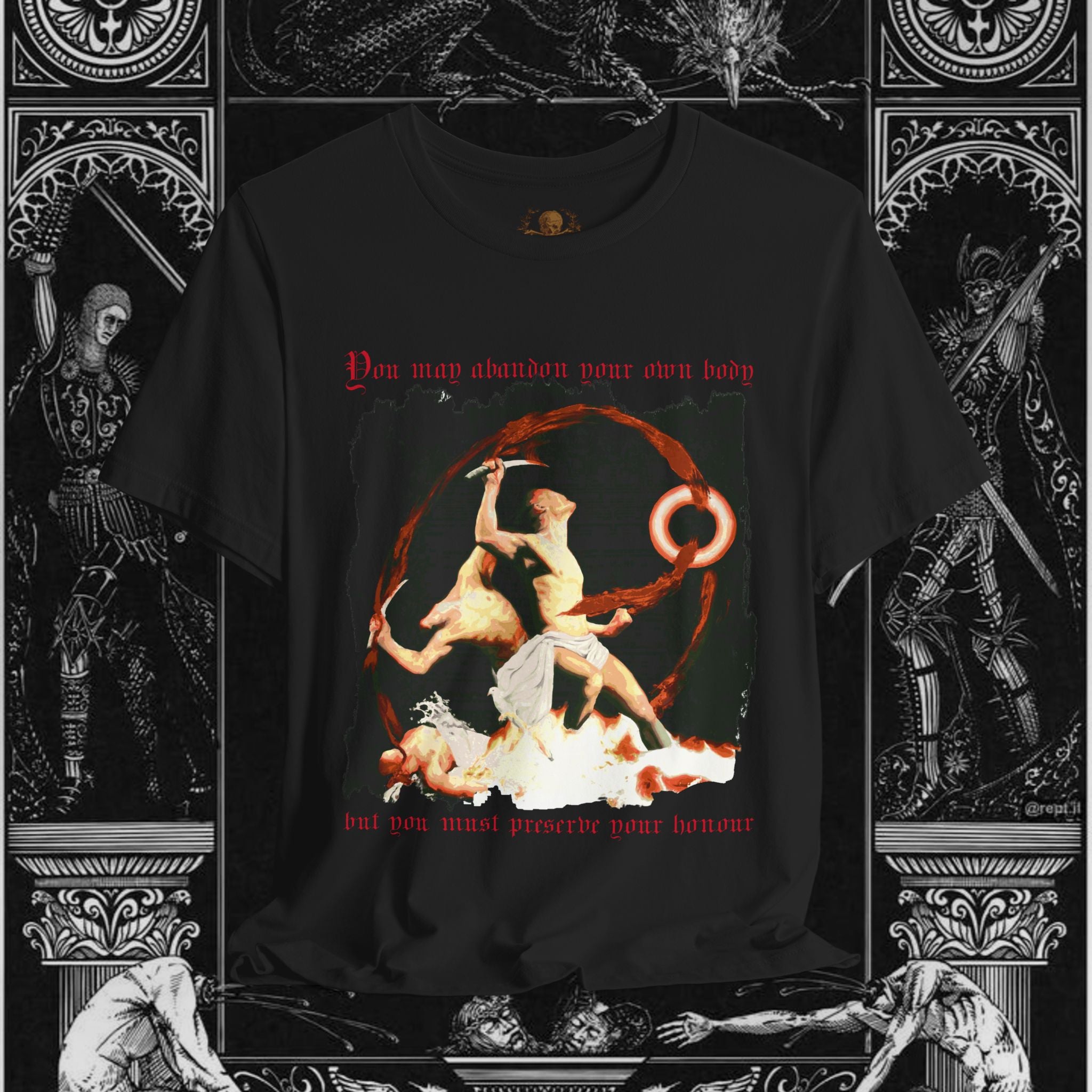The Samurai's Vengeance Medieval Fantasy Graphic Shirt