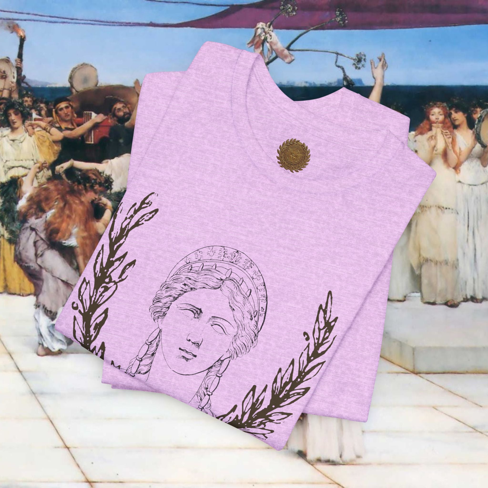 Hera's Wondering – Greek Goddess Ornate Diadem T-Shirt