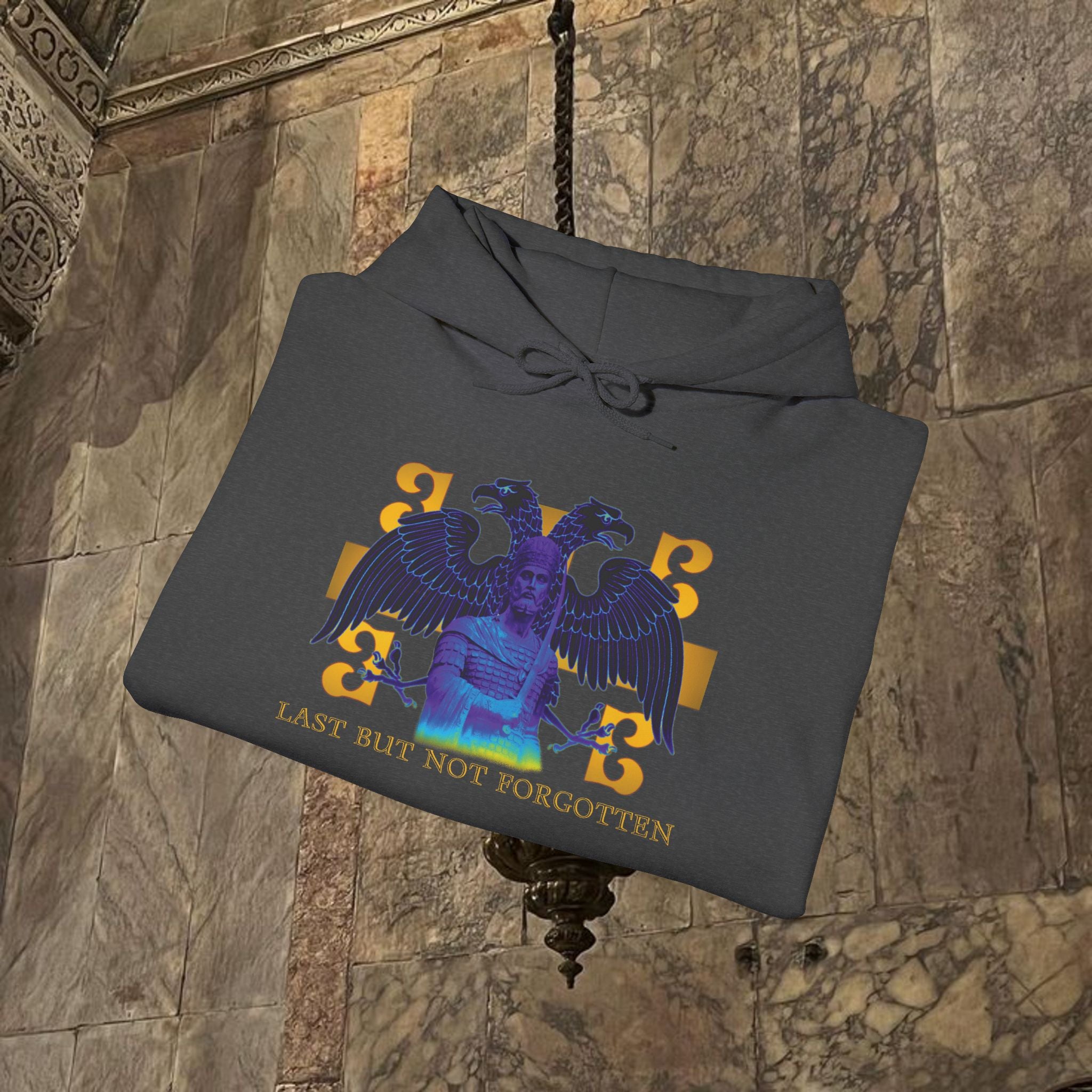 The Last Great Emperor Byzantine Inspired Graphic Hoodie Front Version