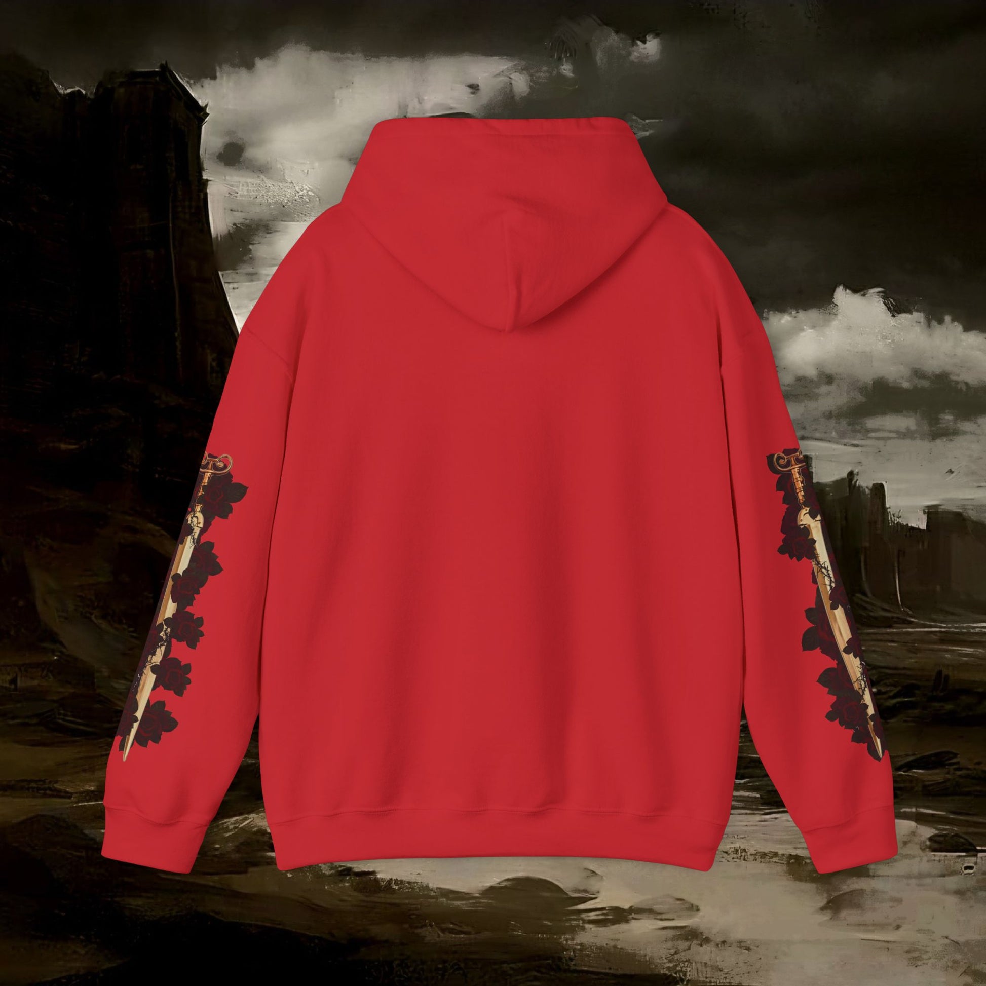 The Barbarian's Mirror Graphic Early Medieval Fantasy Inspired Hoodie