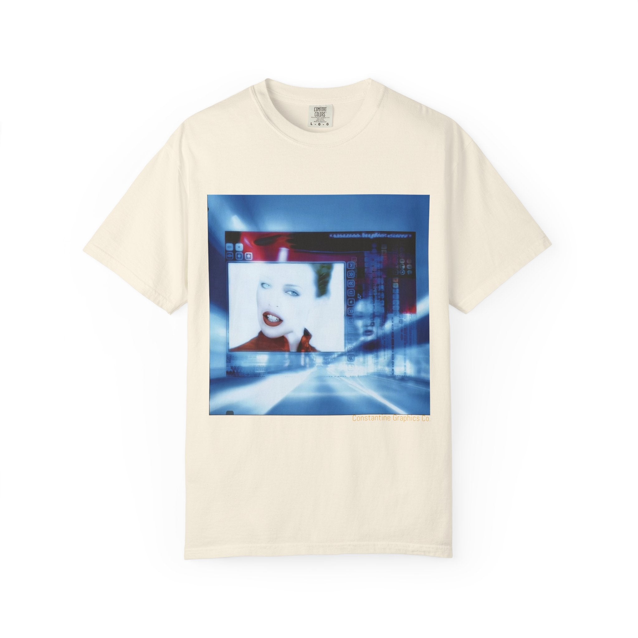 Digital Pop Up Cyber Y2K Graphic T-Shirt