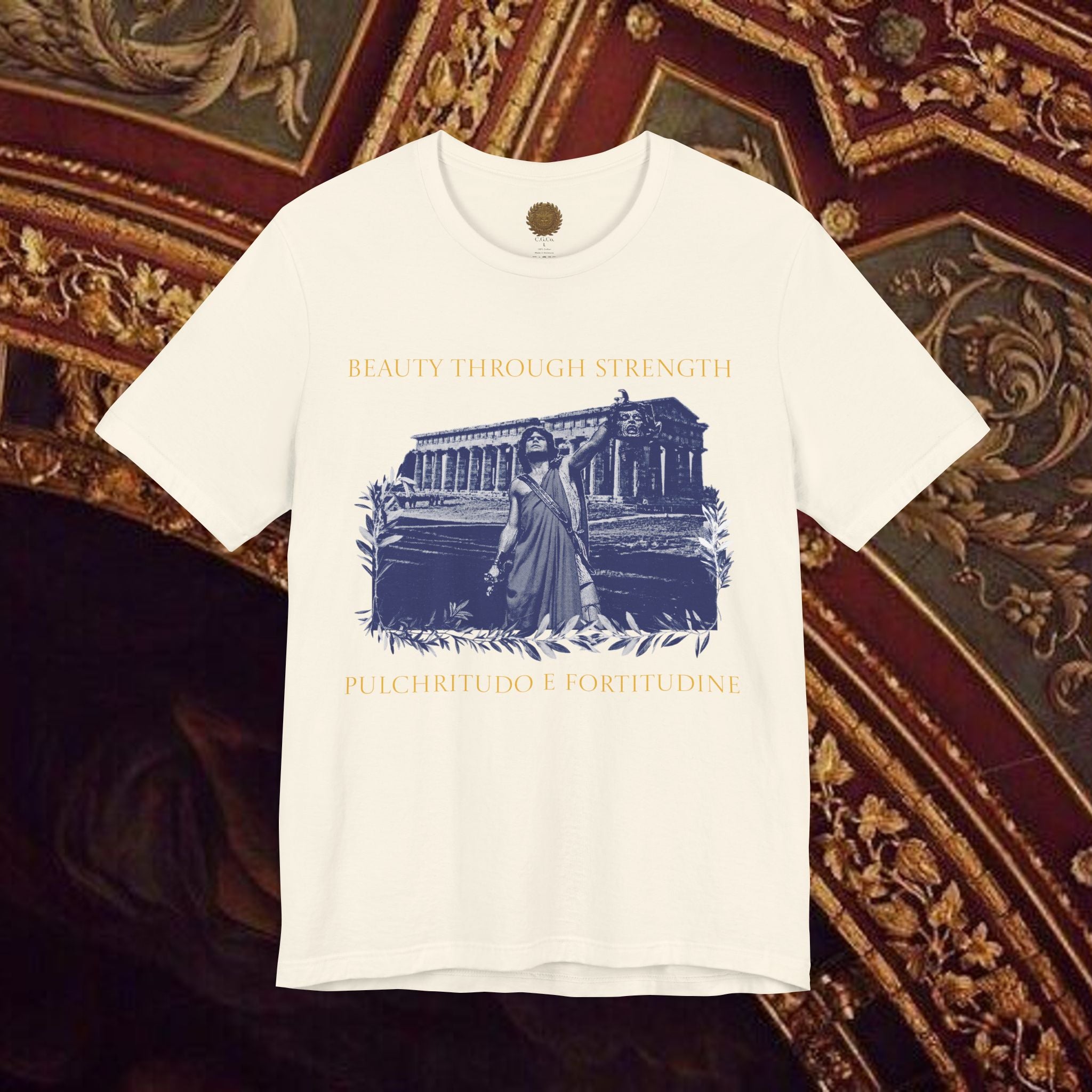 The Hero's Victory Classically-Themed Cotton Graphic T Shirt