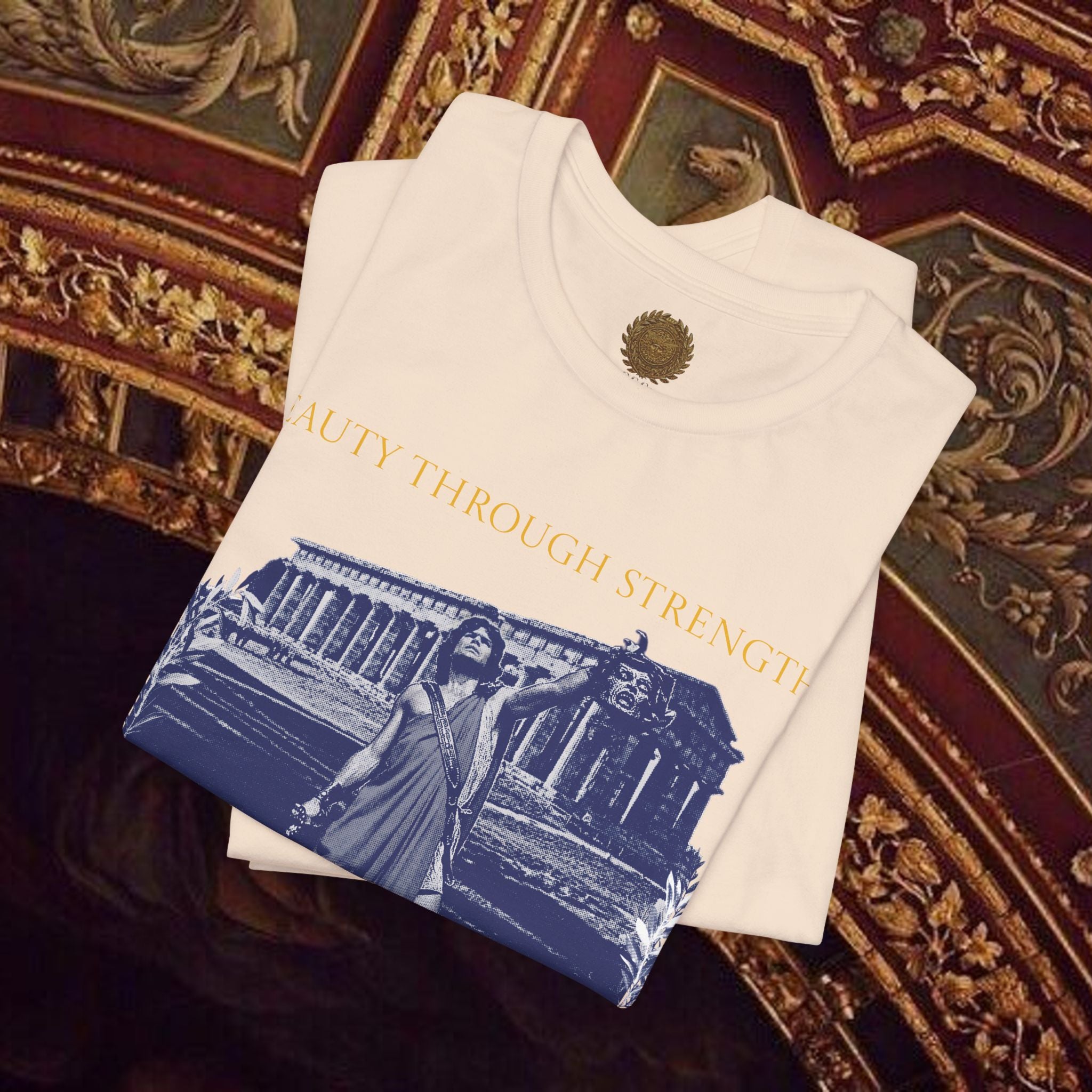 The Hero's Victory Classically-Themed Cotton Graphic T Shirt