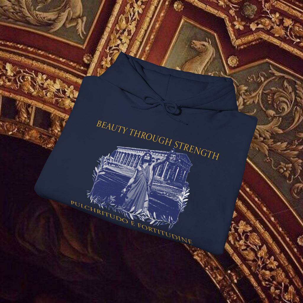 The Hero's Victory Classically-Themed Cotton Graphic Hoodie