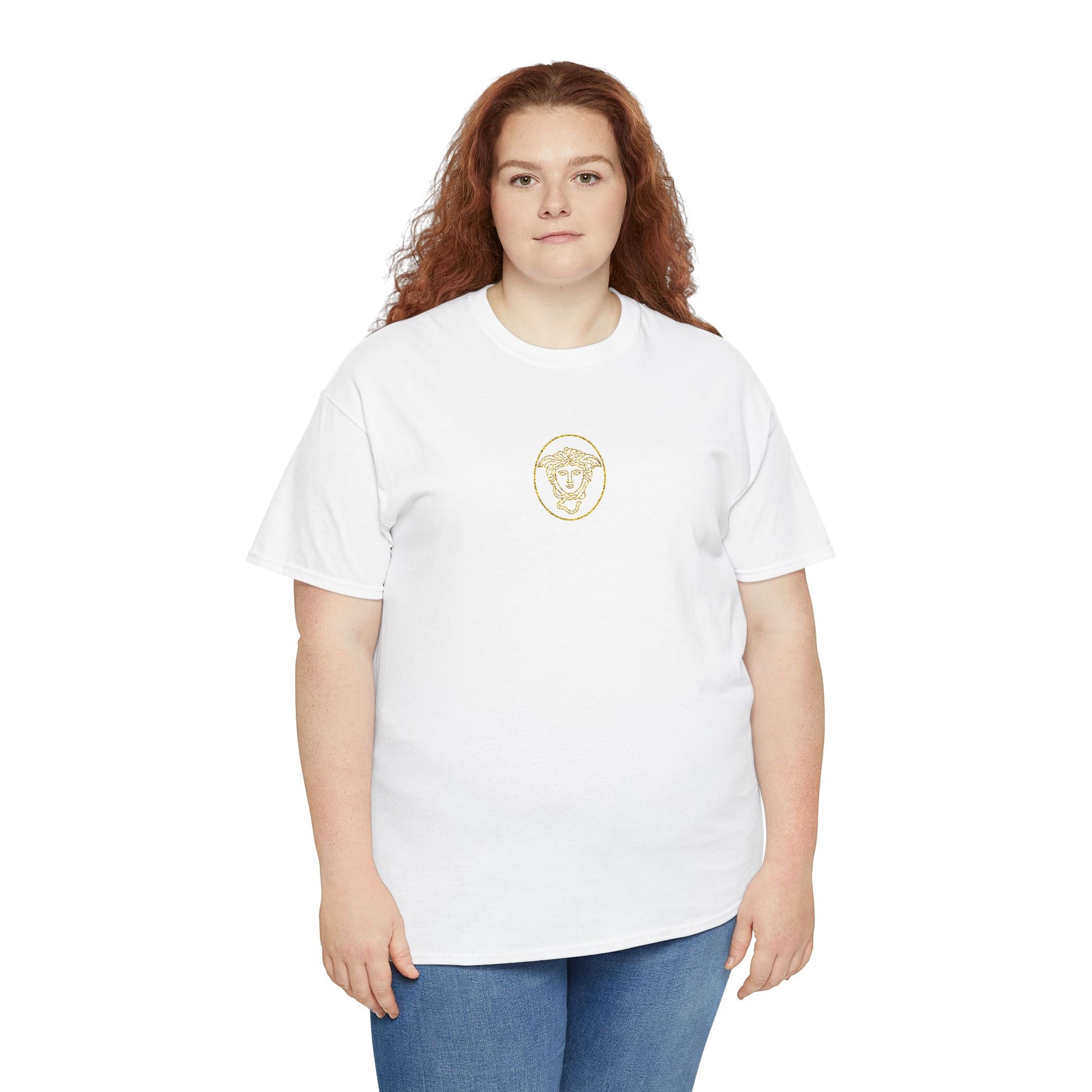 Medusa's Head Unisex Heavy Cotton Tee, Colorful Graphic Tee