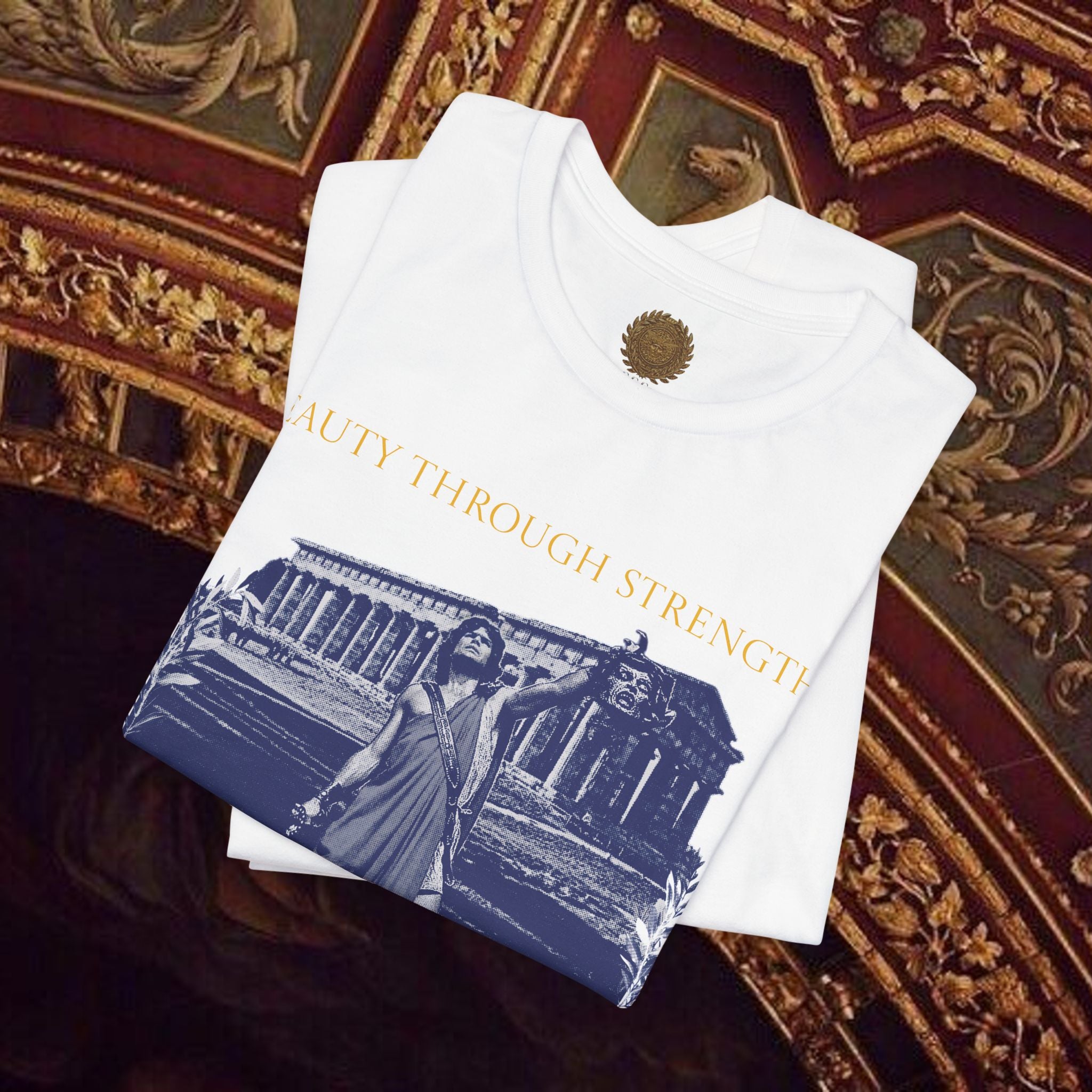 The Hero's Victory Classically-Themed Cotton Graphic T Shirt