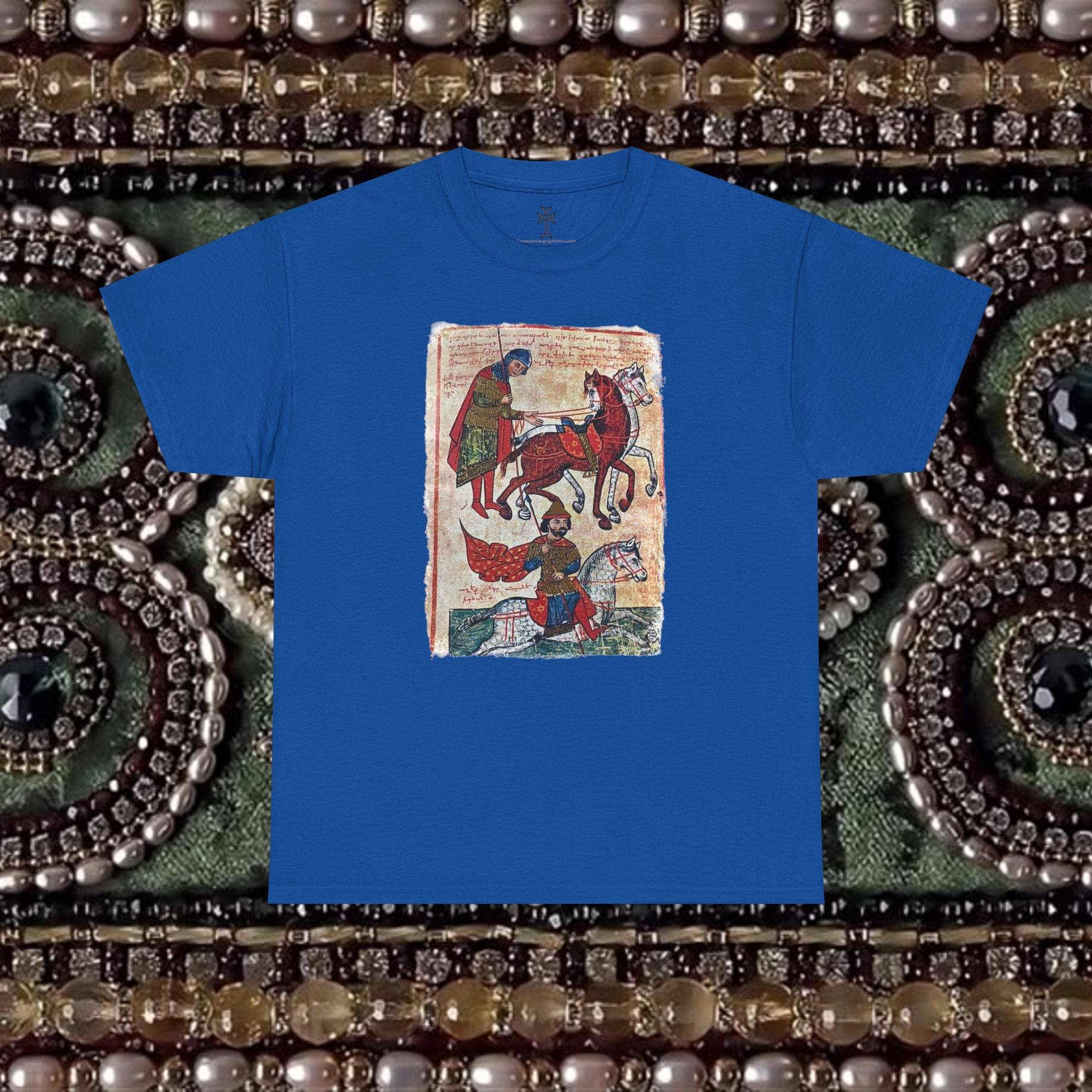 Ancient Armenian Manuscript Art T-Shirt - Sacred Heritage Design