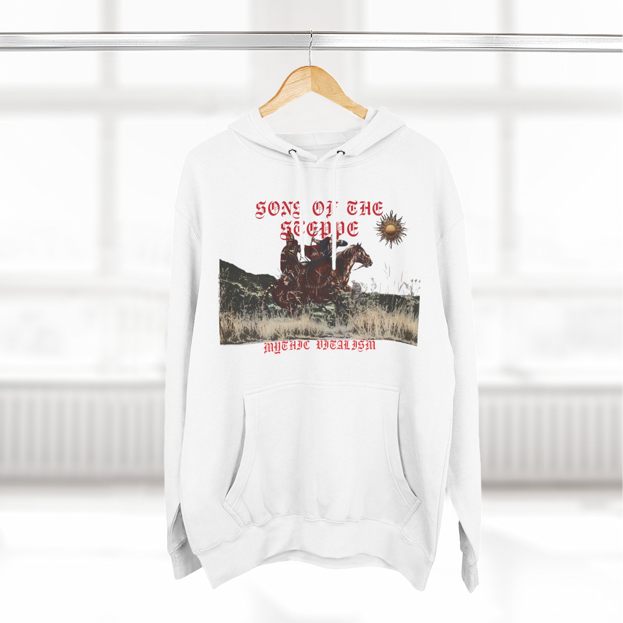 Son of the Steppe Fleece Medieval Graphic Hoodie