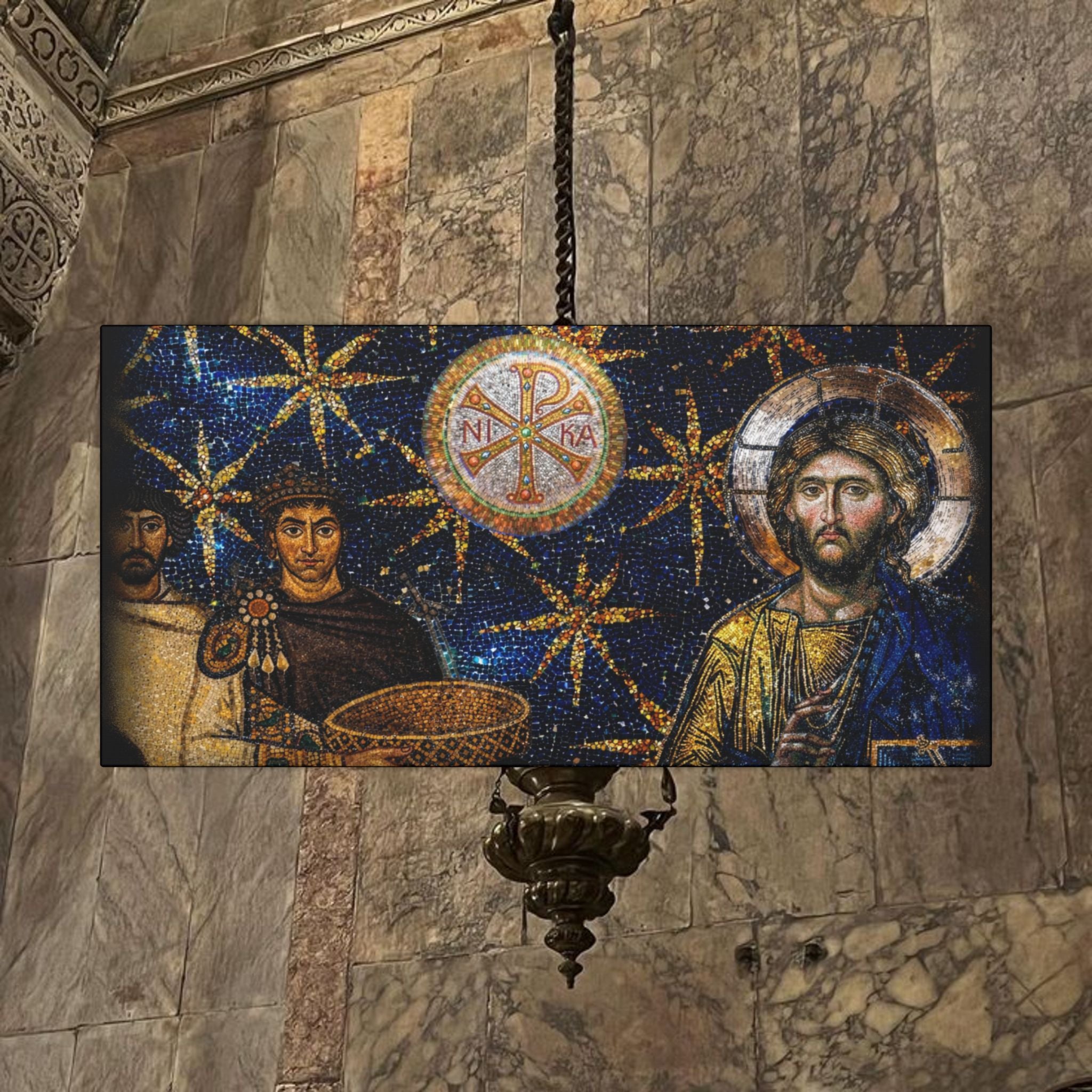 Justinian's Glory Byzantine Late Roman Inspired Matte Canvas, Stretched, (Multi-Size)