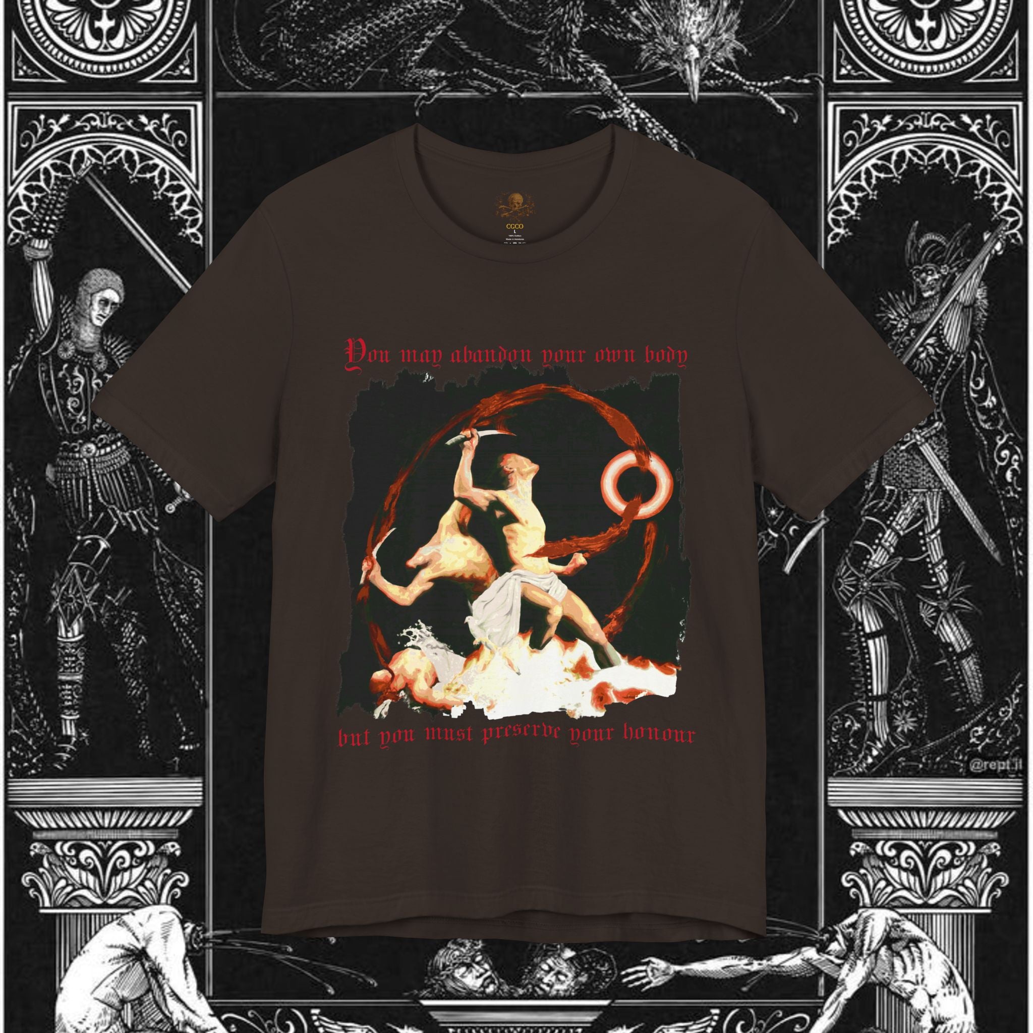 The Samurai's Vengeance Medieval Fantasy Graphic Shirt