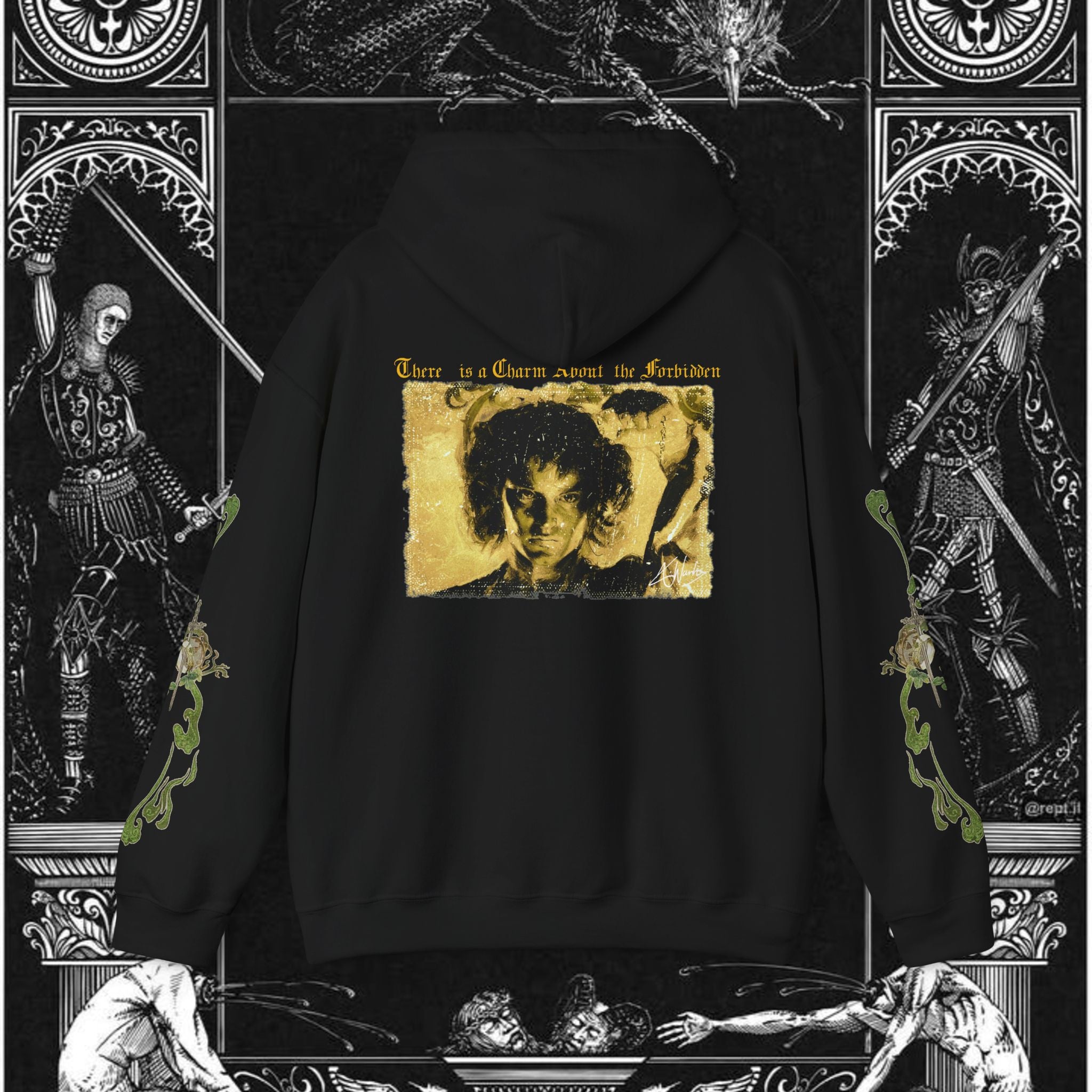 The Last Temptation Medieval Fantasy Graphic Hoodie