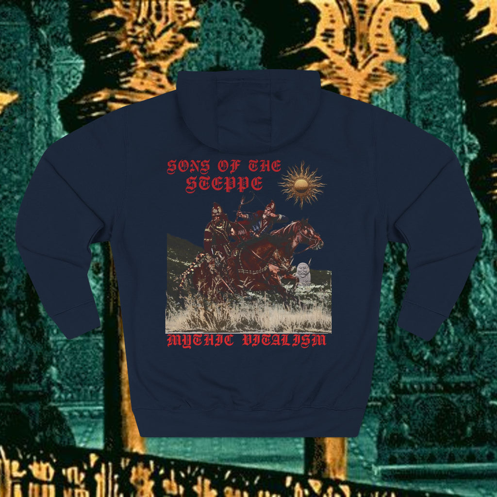 Sons of the Steppe Fleece Hoodie Early Medieval Design