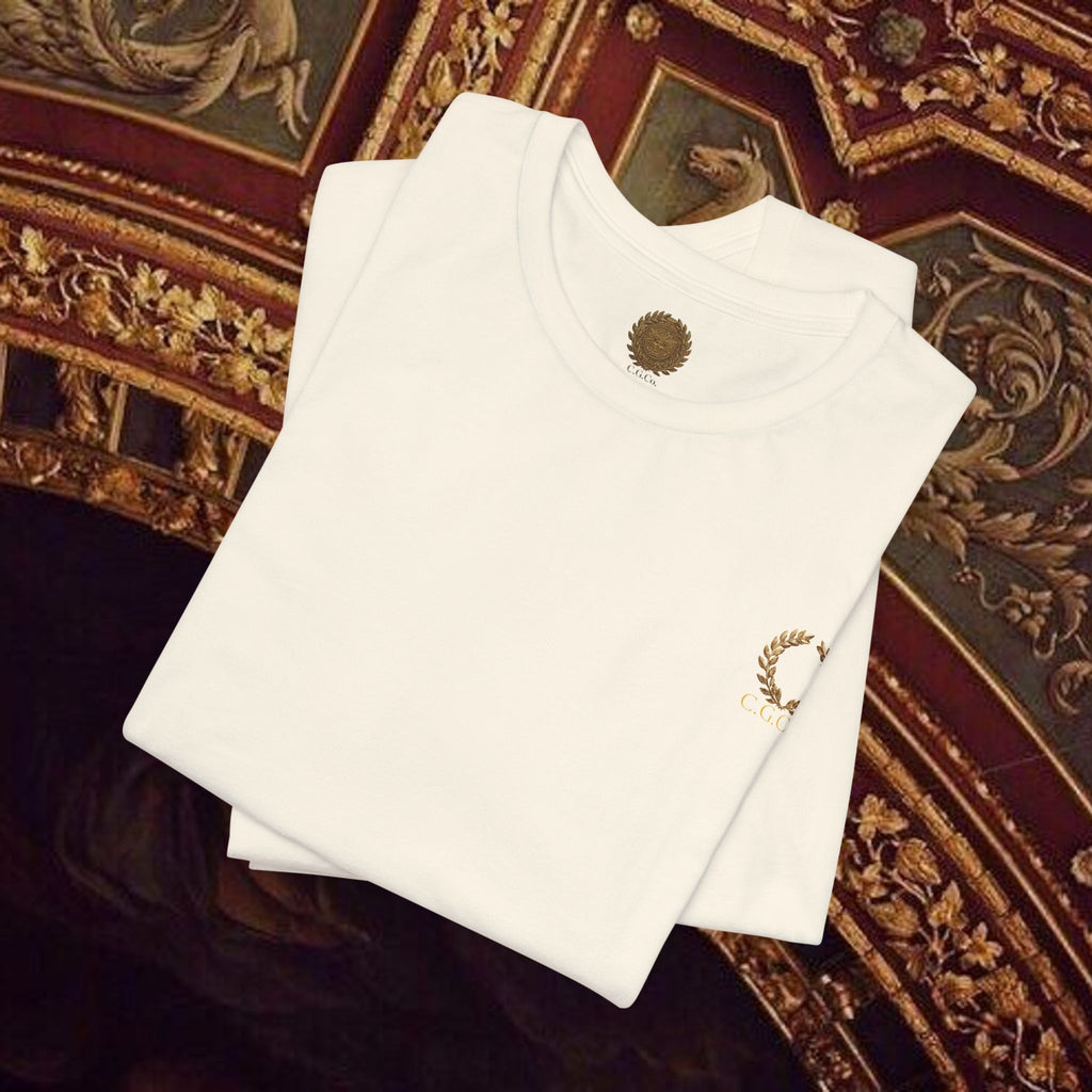 Title: The Hero's Victory Classically-Themed Cotton Graphic T Shirt Back Version