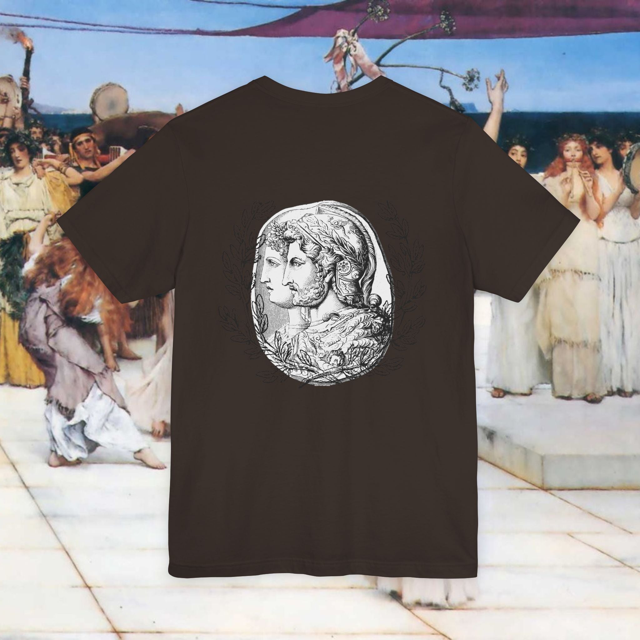 Roman Warrior Plumed Helmet Cameo T-Shirt