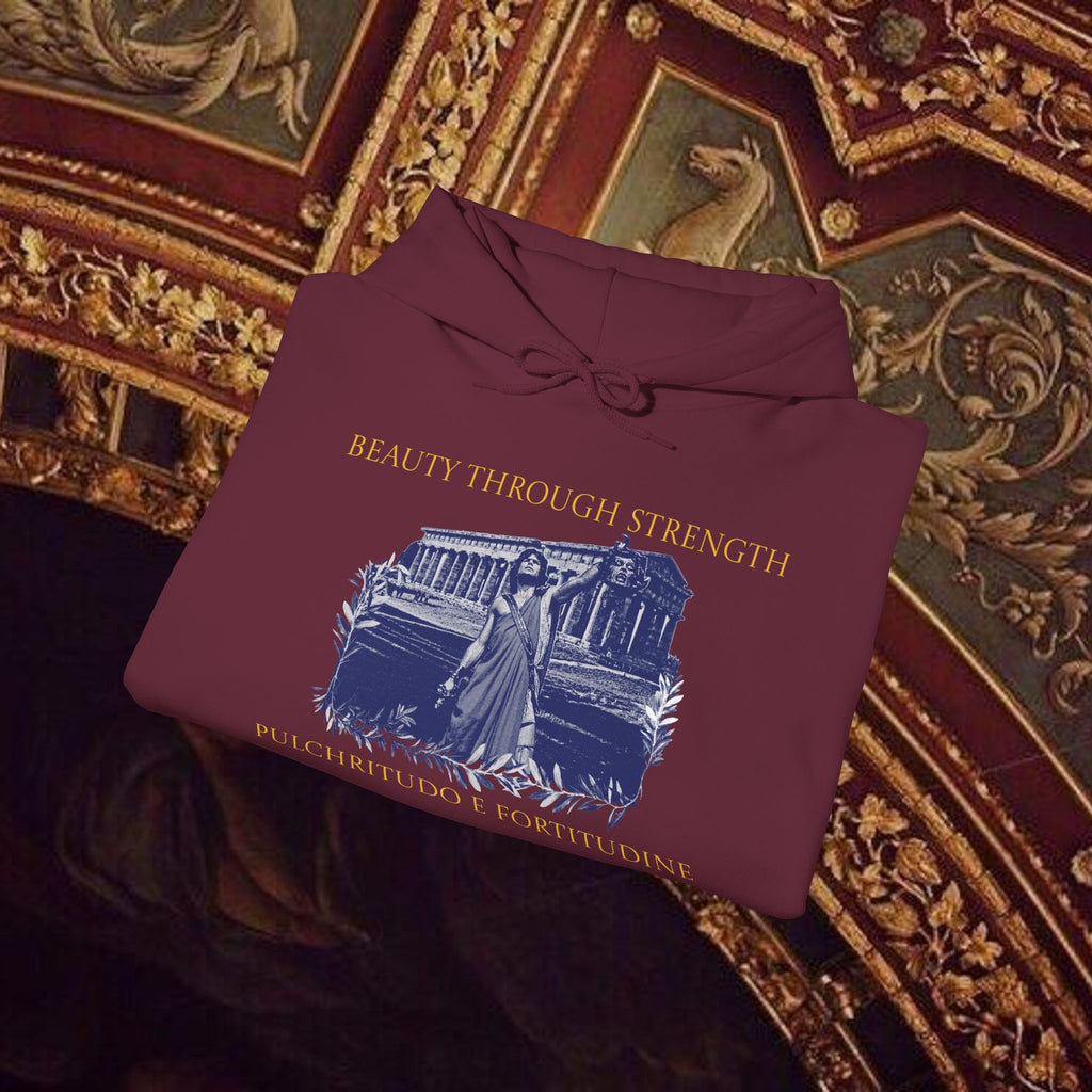 The Hero's Victory Classically-Themed Cotton Graphic Hoodie