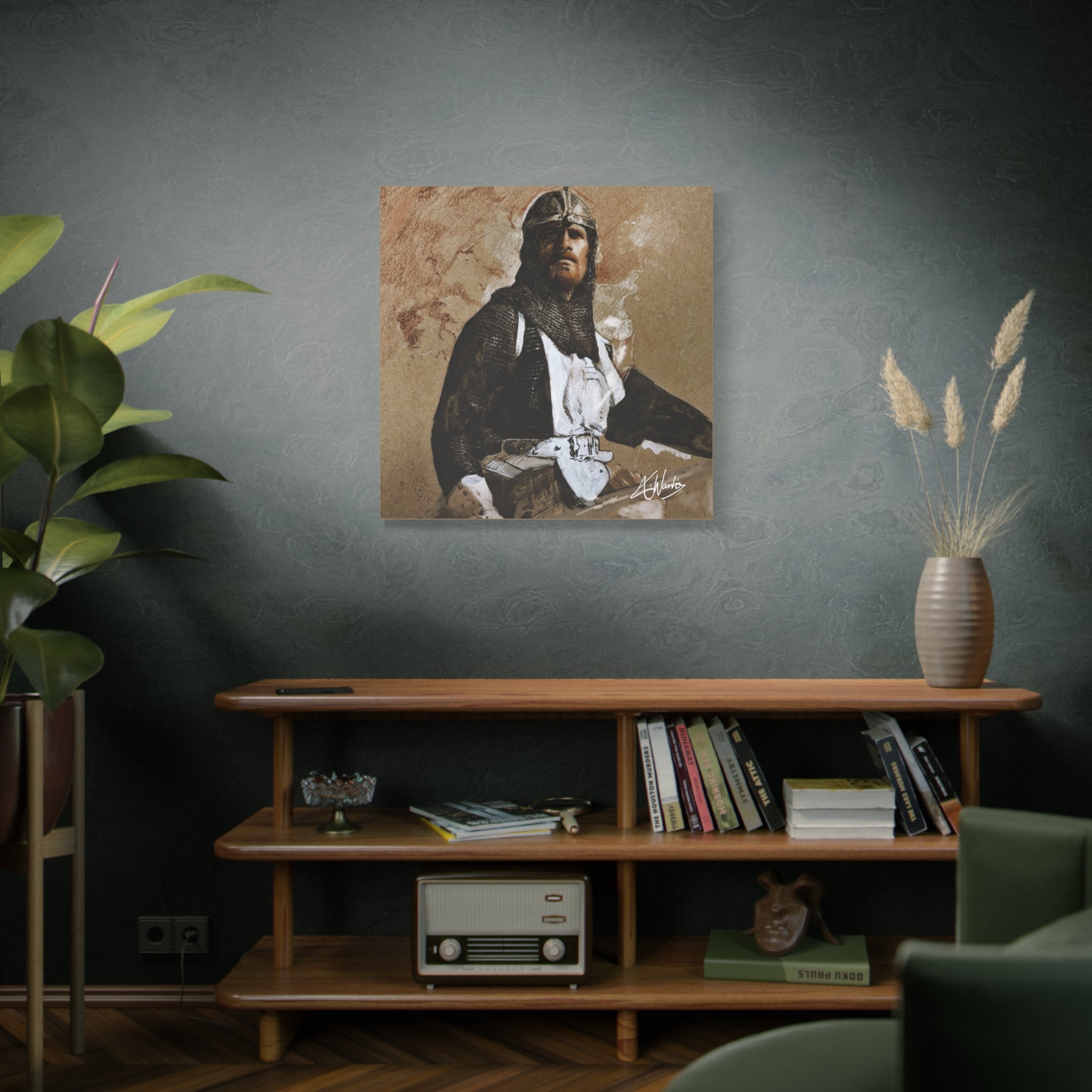 The Knight's Rest Medieval Fantasy Canvas