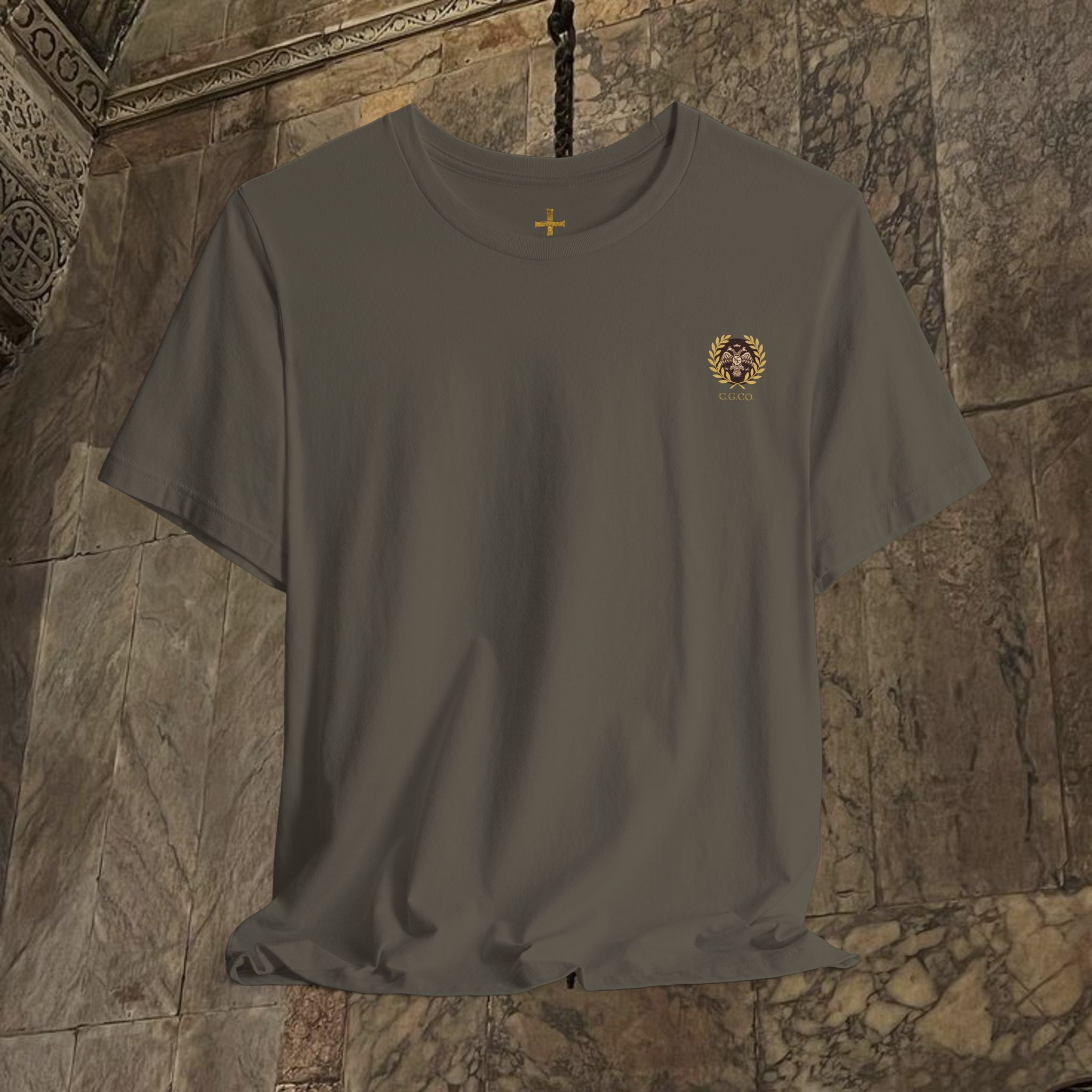 The Last Great Emperor Byzantine Inspired Cotton Graphic T-shirt Back Version