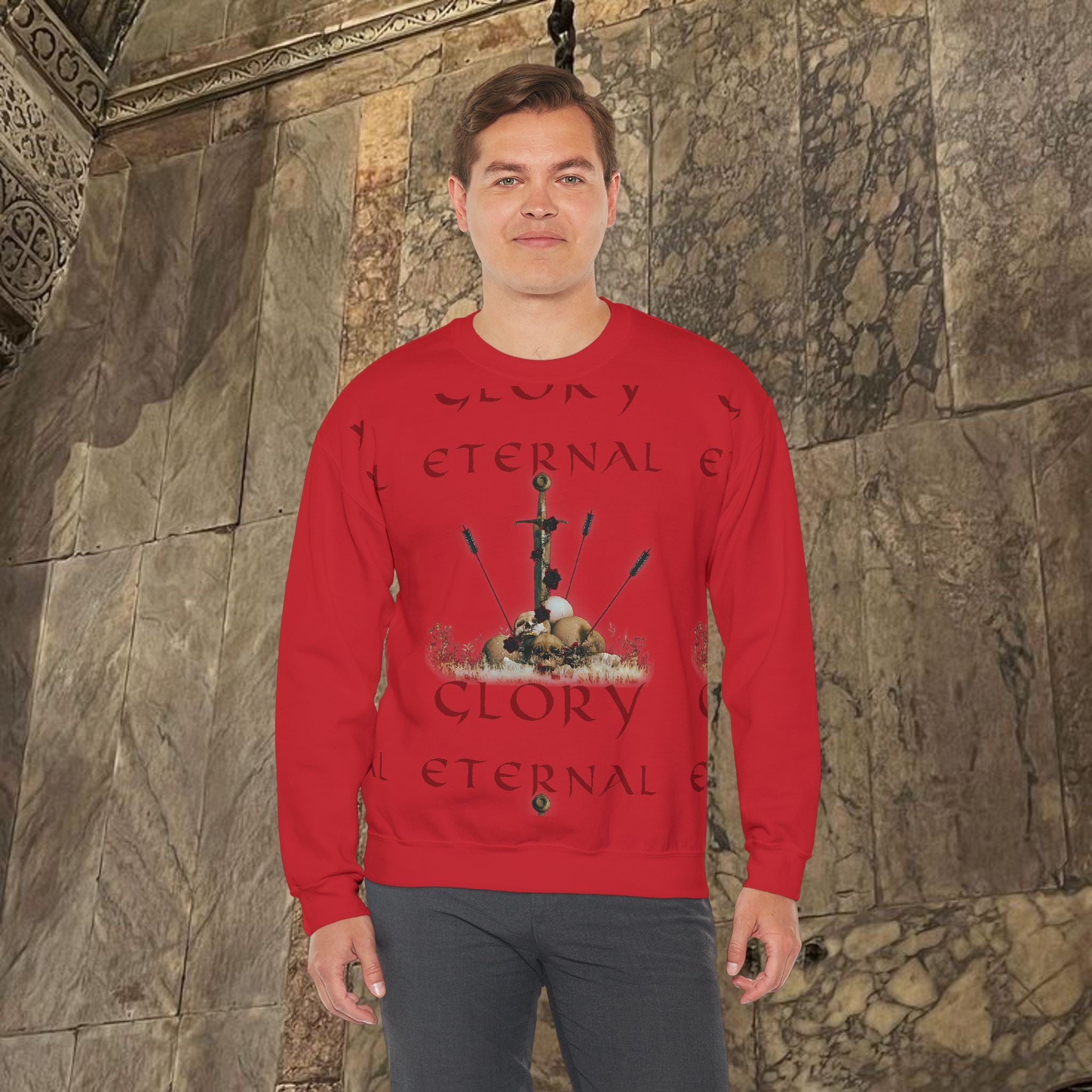 Eternal Glory of the Last Battle Crewneck Graphic Sweatshirt