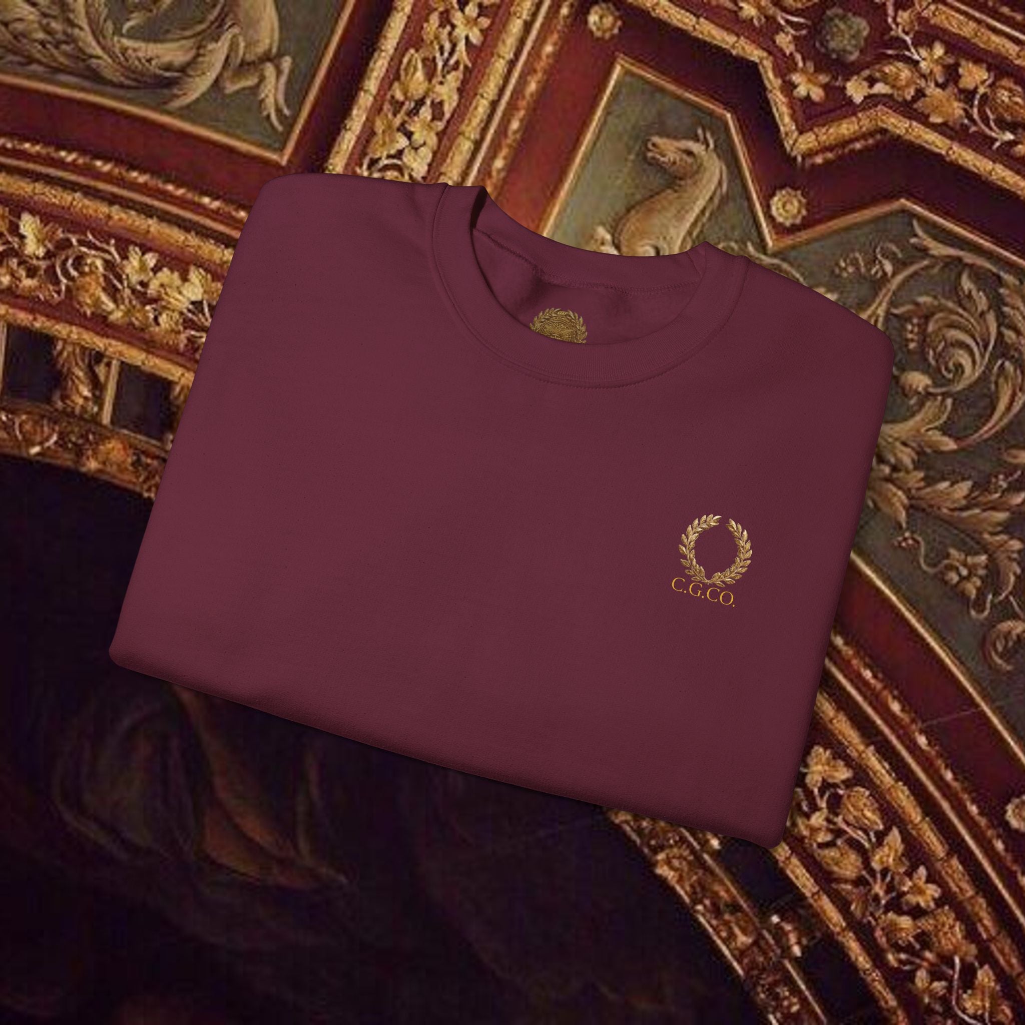 The Goddess's Protection Classically-Inspired Cotton Graphic Sweatshirt Back Version