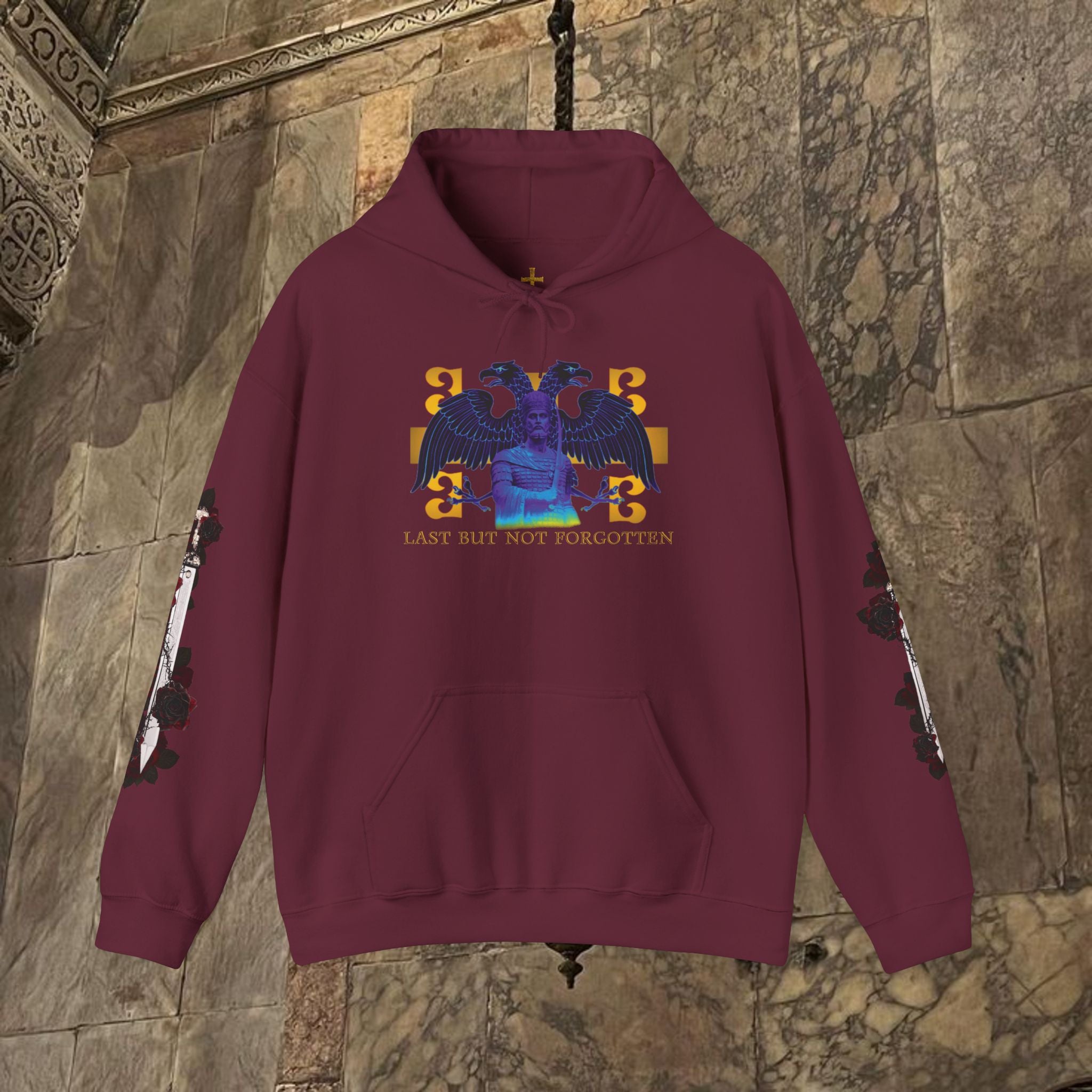 The Last Great Emperor Byzantine Inspired Graphic Hoodie Front Version
