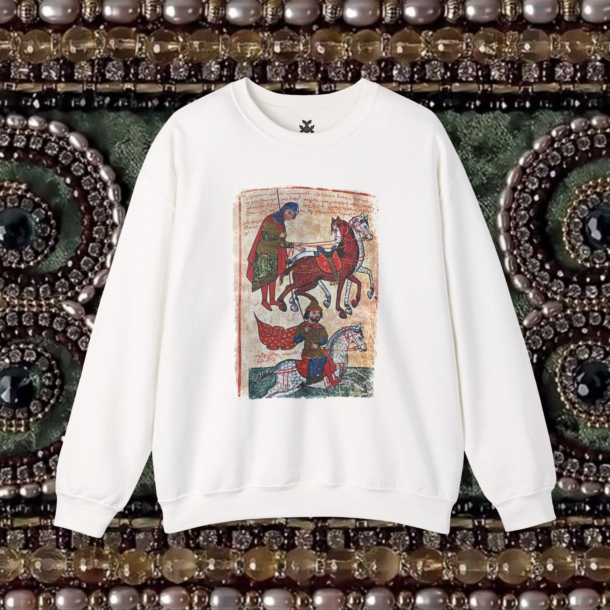 Ancient Armenian Manuscript Graphic Sweatshirt Design