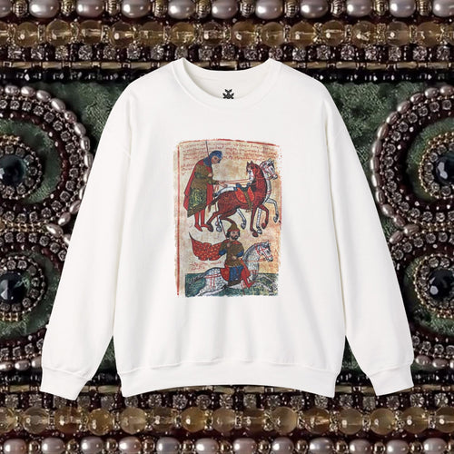 Ancient Armenian Manuscript Graphic Sweatshirt Design