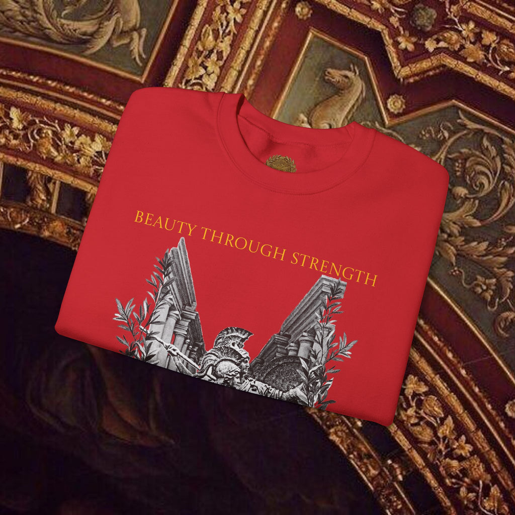 The Goddess's Protection Classically-Inspired Cotton Graphic Sweatshirt