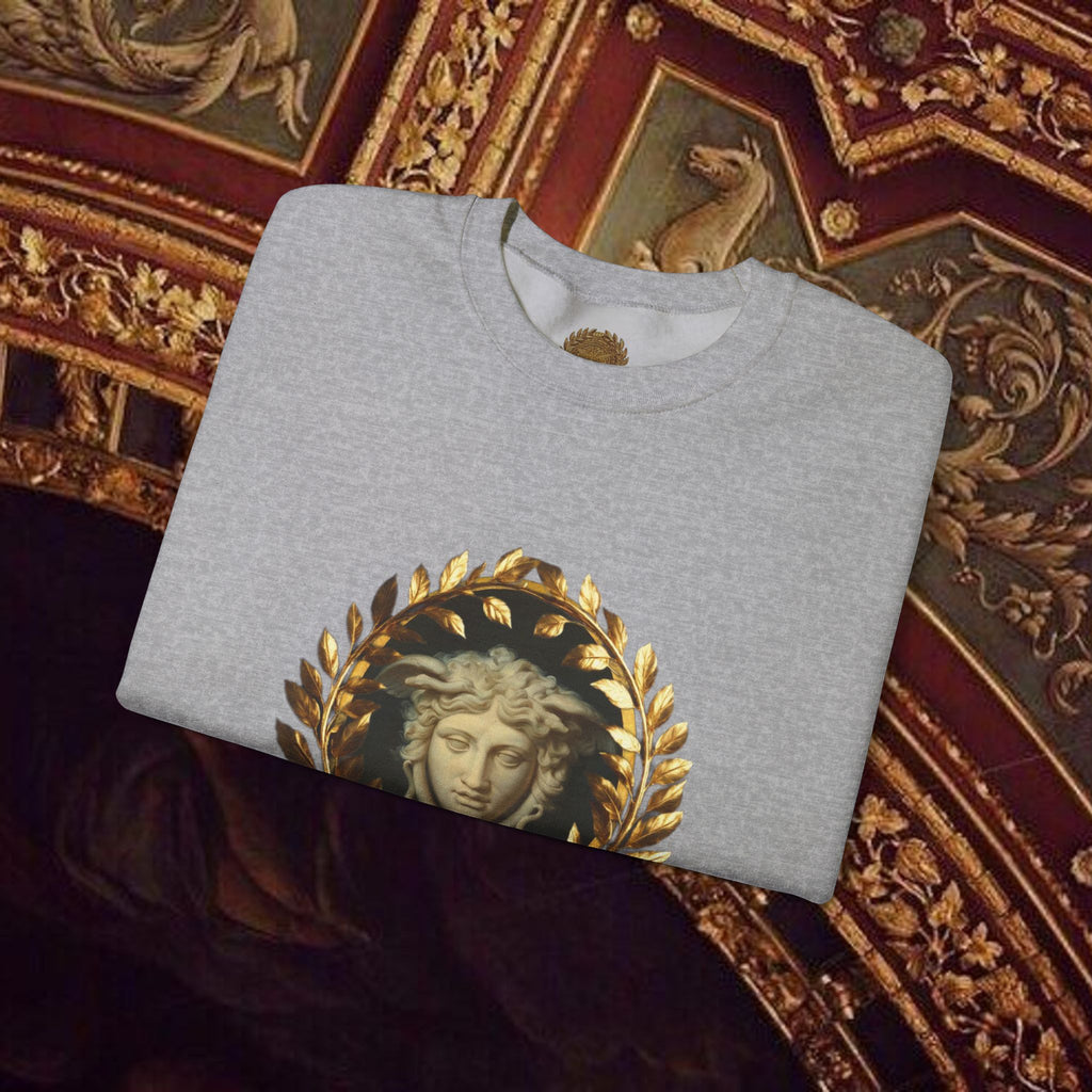 Medusa's Gaze Classical Inspired Mythology Unisex Heavy Blend Crewneck Graphic Sweatshirt