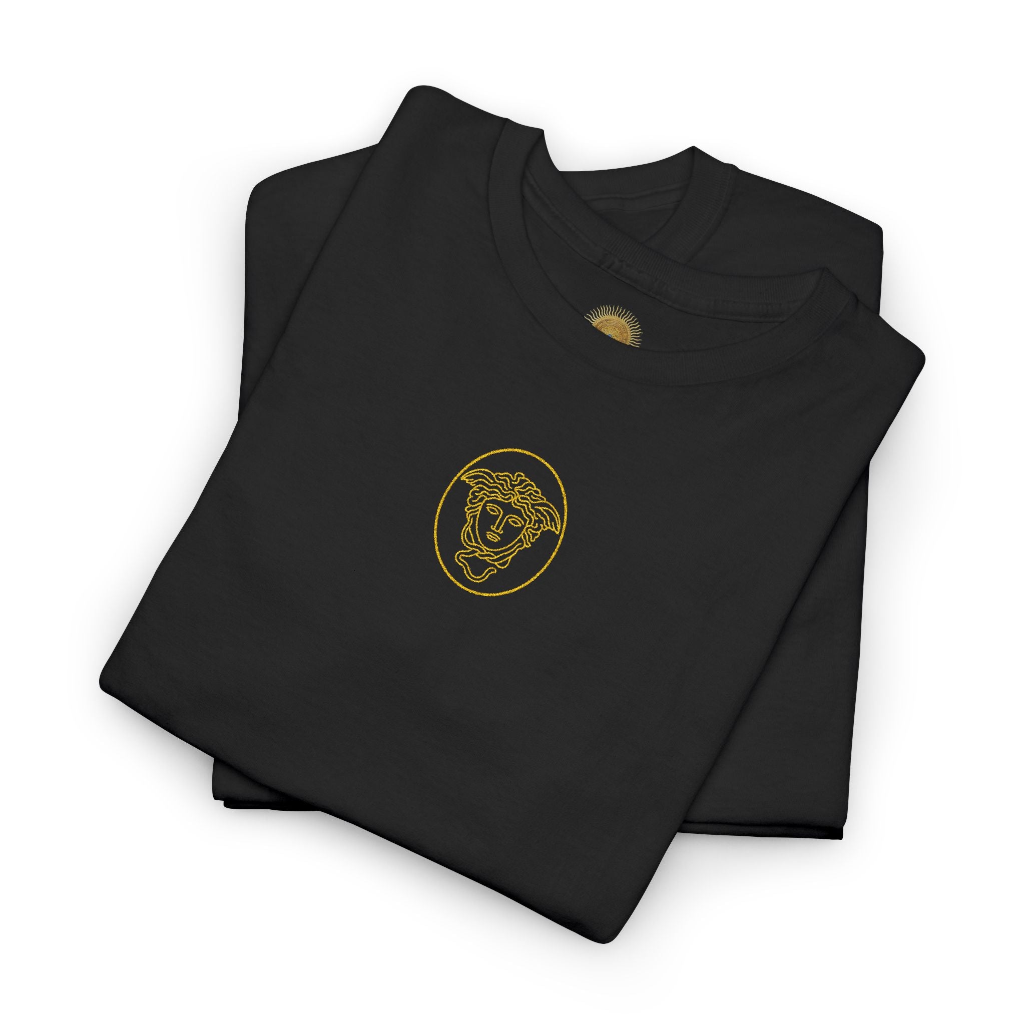 Medusa's Head Unisex Heavy Cotton Tee, Colorful Graphic Tee