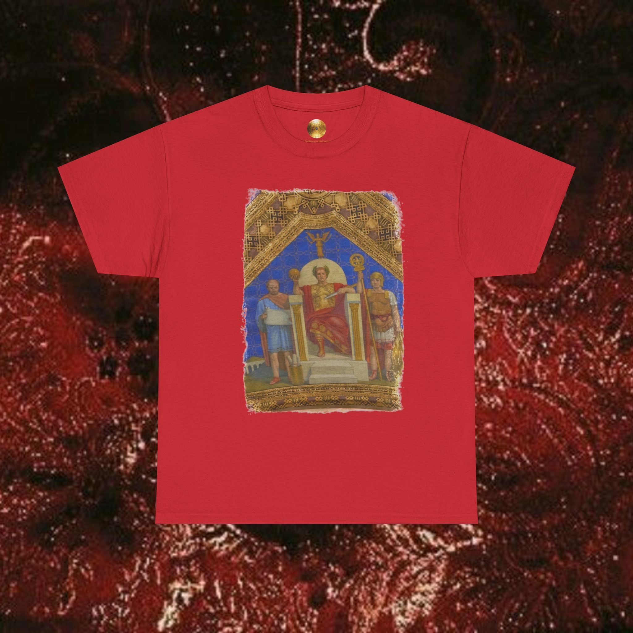 Imperial Throne Art Graphic T-Shirt- Eternal Ruler Design | Constantine Graphics