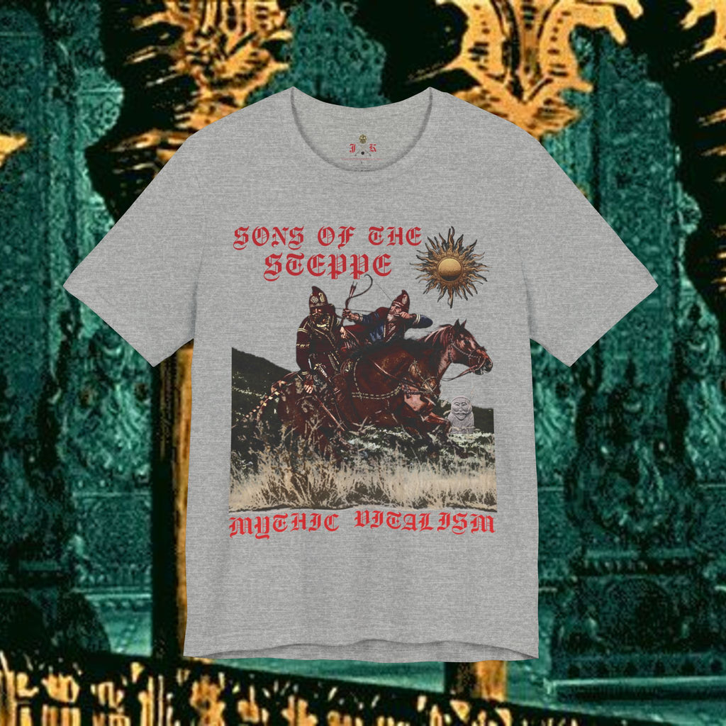 Sons of the Steppe Graphic Tee Mythical Medieval Fantasy Inspired Graphic T Shirt Front Version