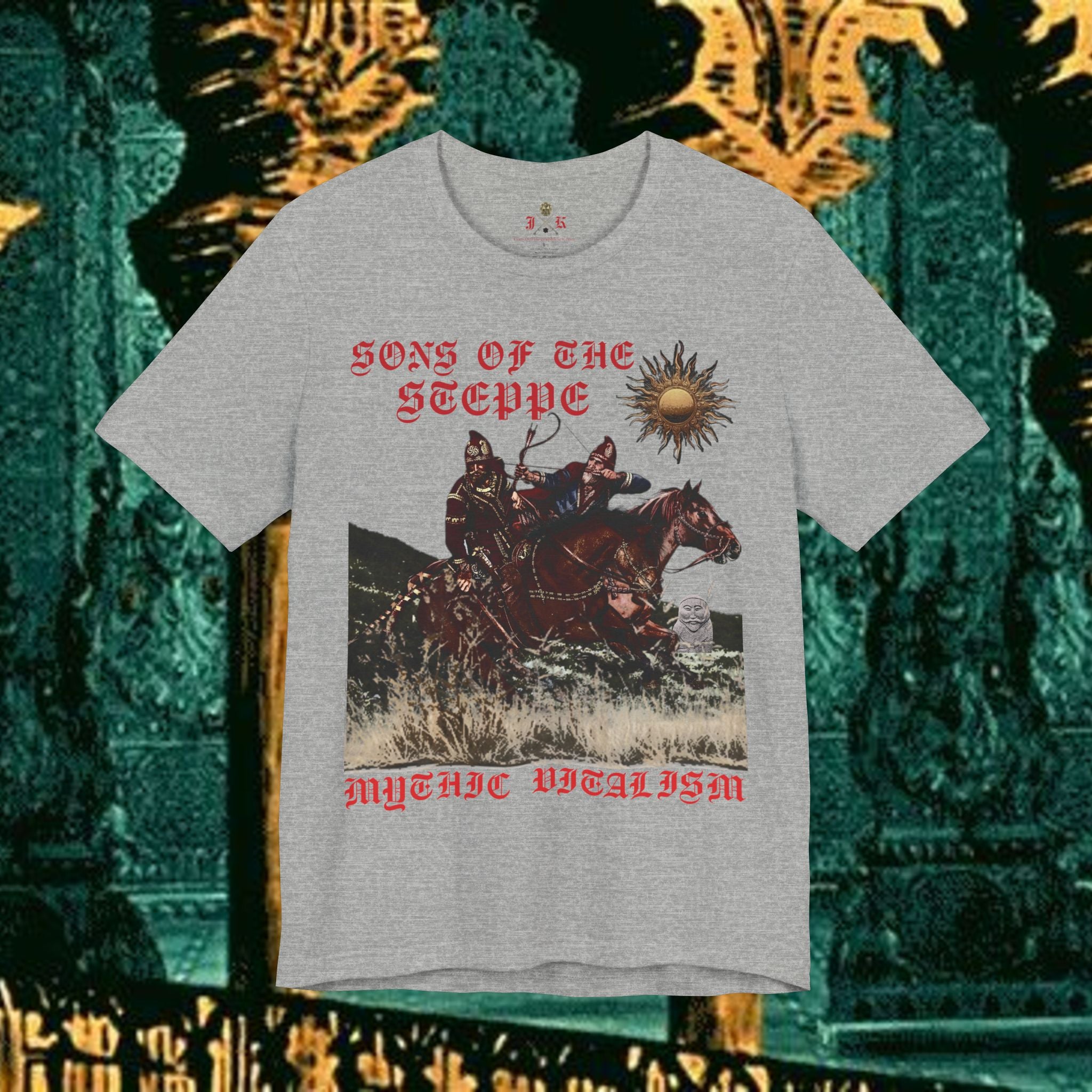 Sons of the Steppe Graphic Tee Mythical Medieval Fantasy Inspired Graphic T Shirt Front Version
