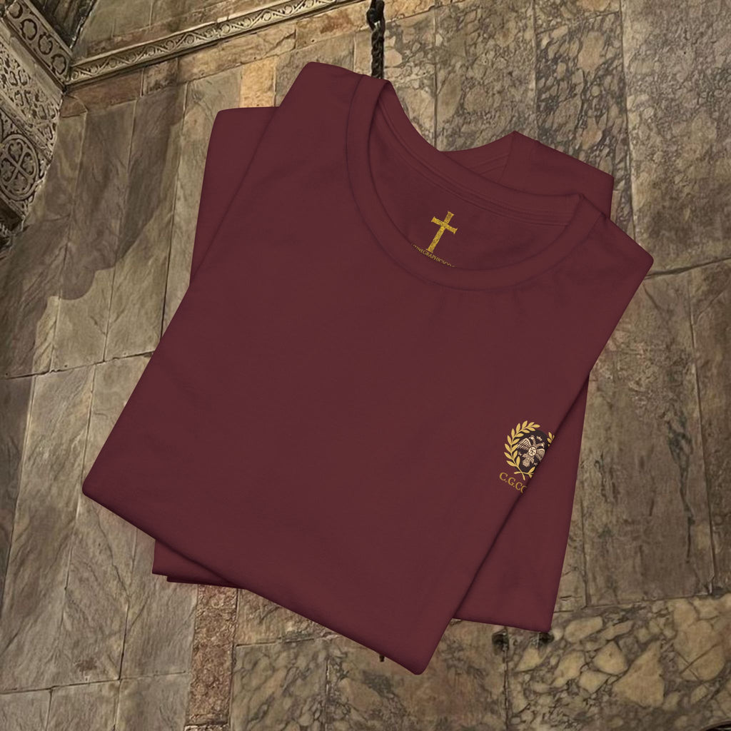 The Kings Fate Byzantine Inspired Cotton Graphic T-shirt Back version