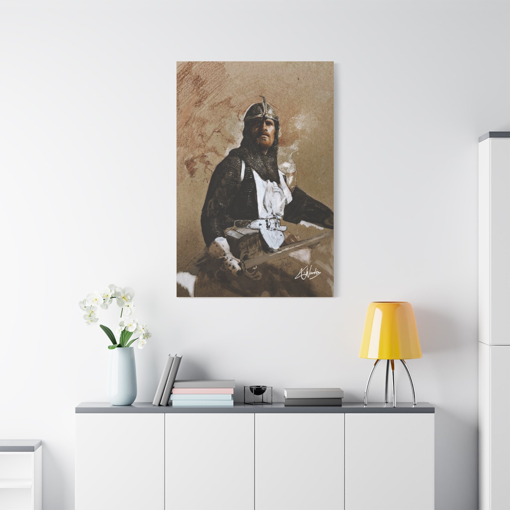 The Knight's Rest Medieval Fantasy Canvas