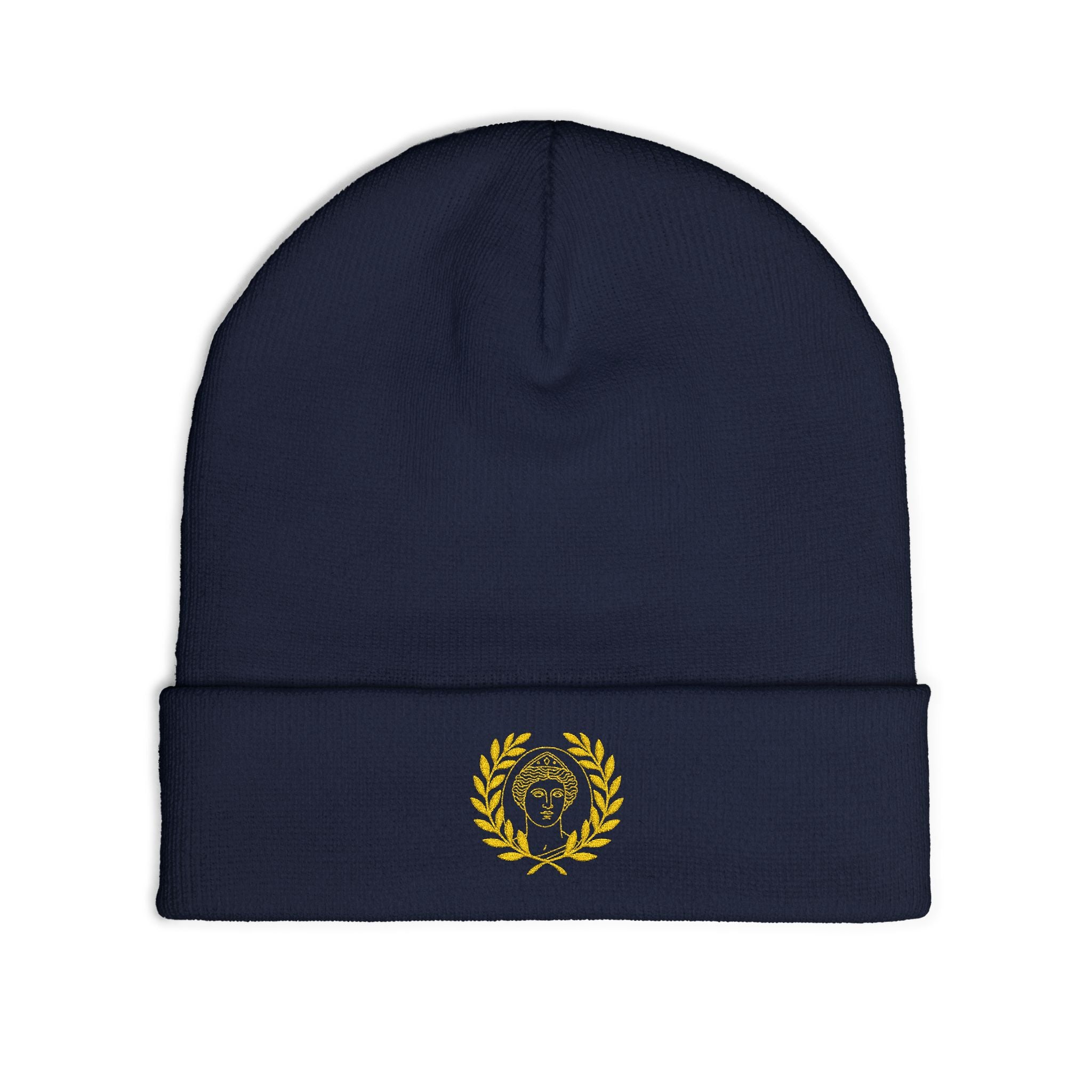 Mystical Venus Embroidered Beanie - Celestial Winter Hat