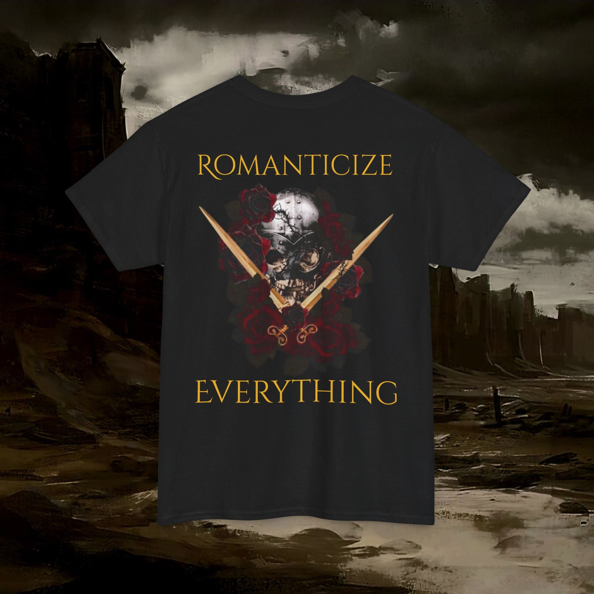 The Barbarian's Fate Medieval Fantasy Inspired Graphic T-Shirt Back Version