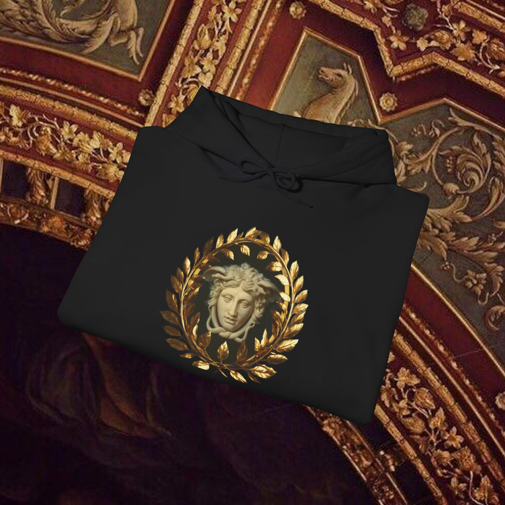 Medusa's Gaze Classical Mythology Inspired Unisex Heavy Blend Hooded Graphic Sweatshirt