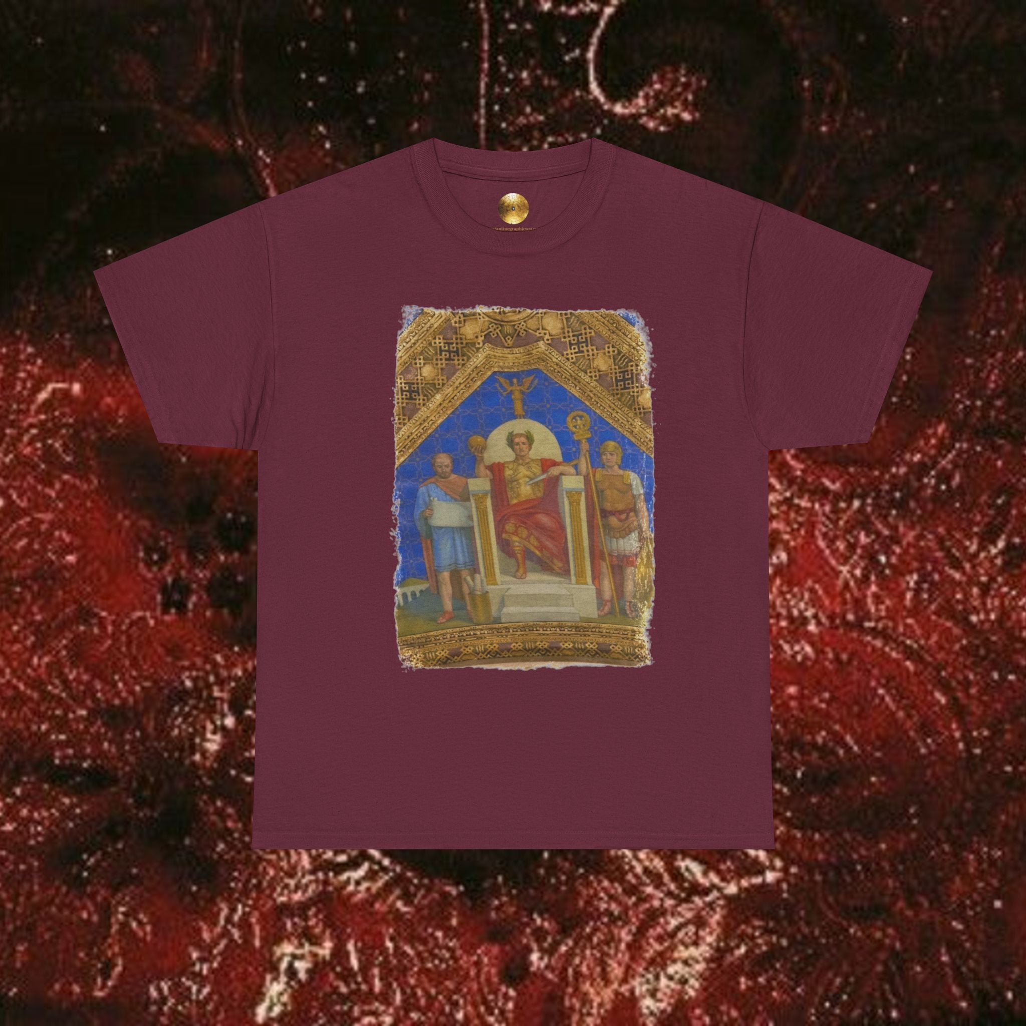 Imperial Throne Art Graphic T-Shirt- Eternal Ruler Design | Constantine Graphics