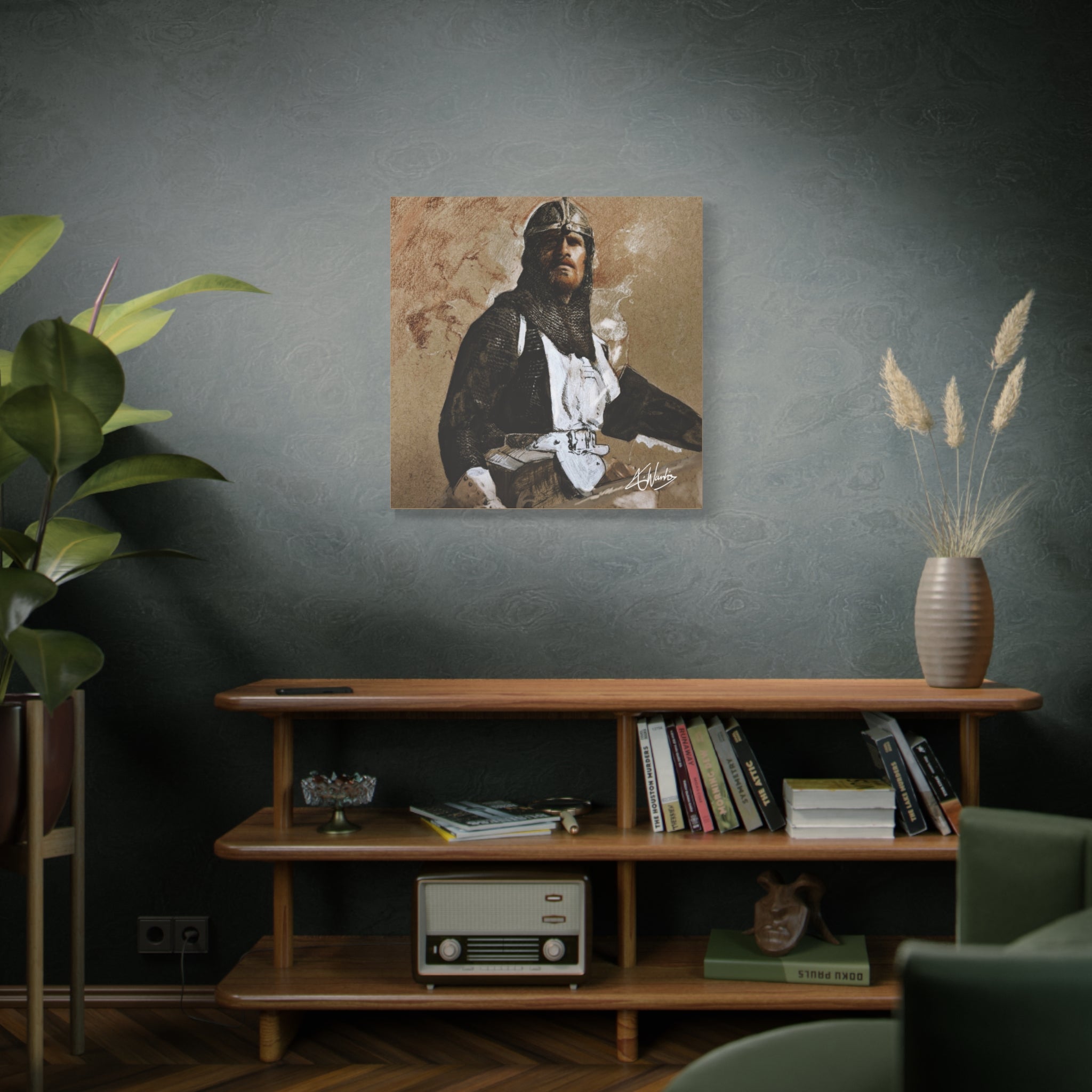 The Knight's Rest Medieval Fantasy Canvas