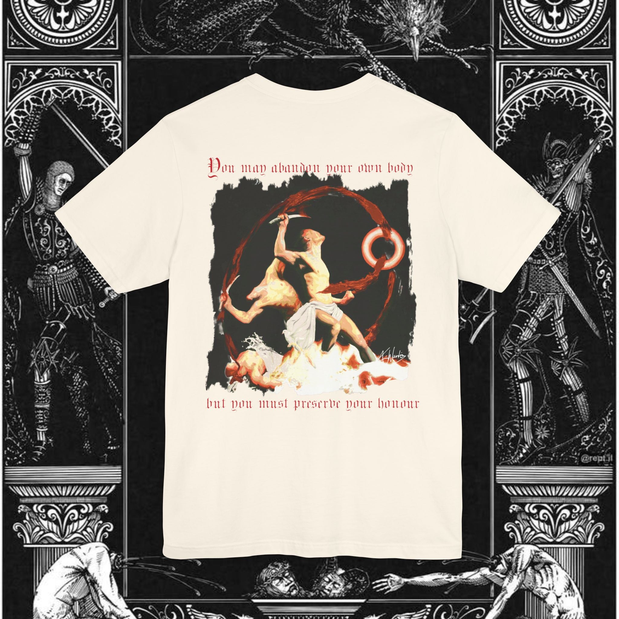 The Samurai's Vengeance Medieval Fantasy Graphic Shirt