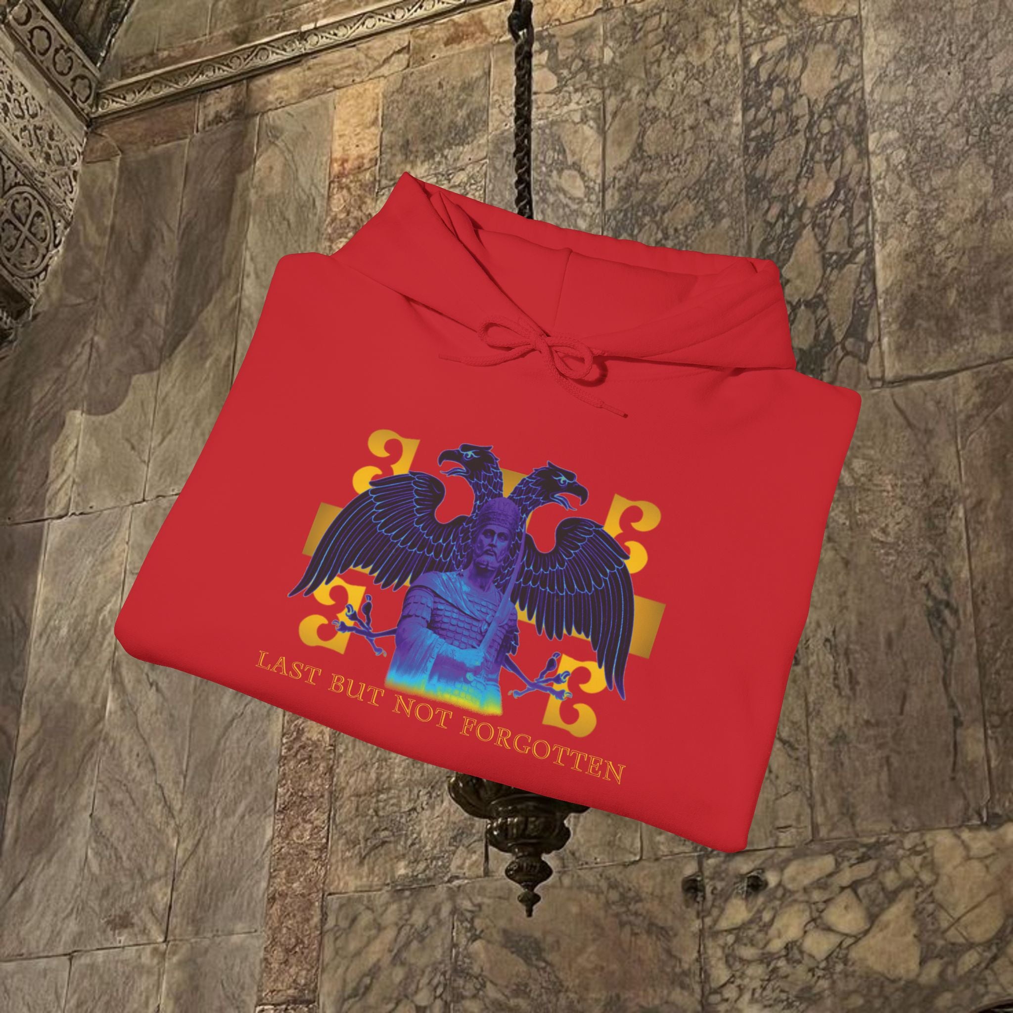 The Last Great Emperor Byzantine Inspired Graphic Hoodie Front Version