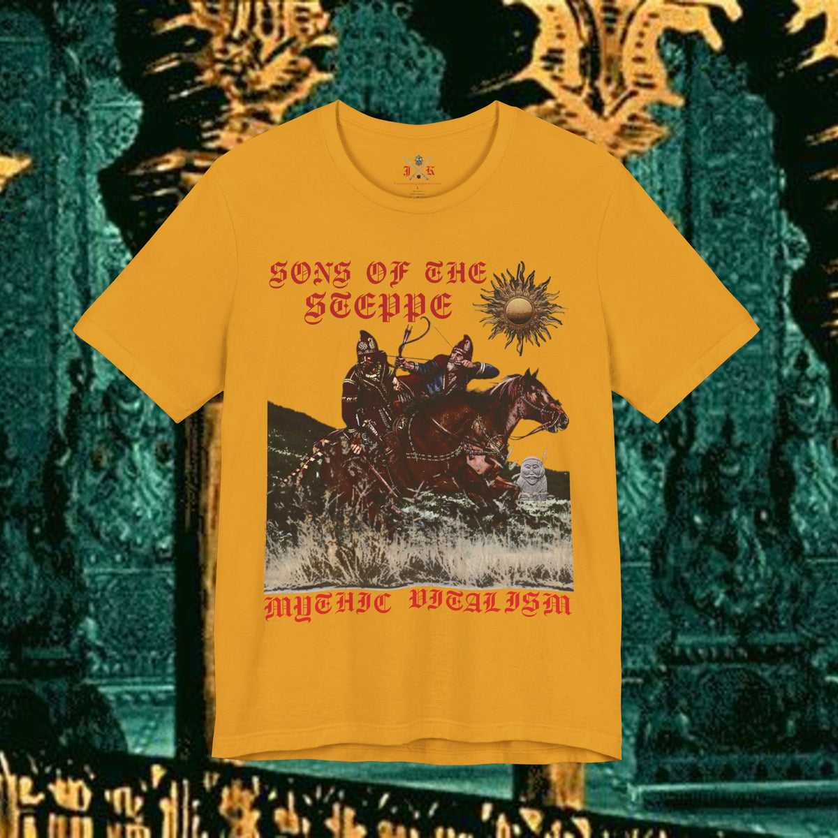 Sons of the Steppe Graphic Tee Mythical Medieval Fantasy Inspired Graphic T Shirt Front Version