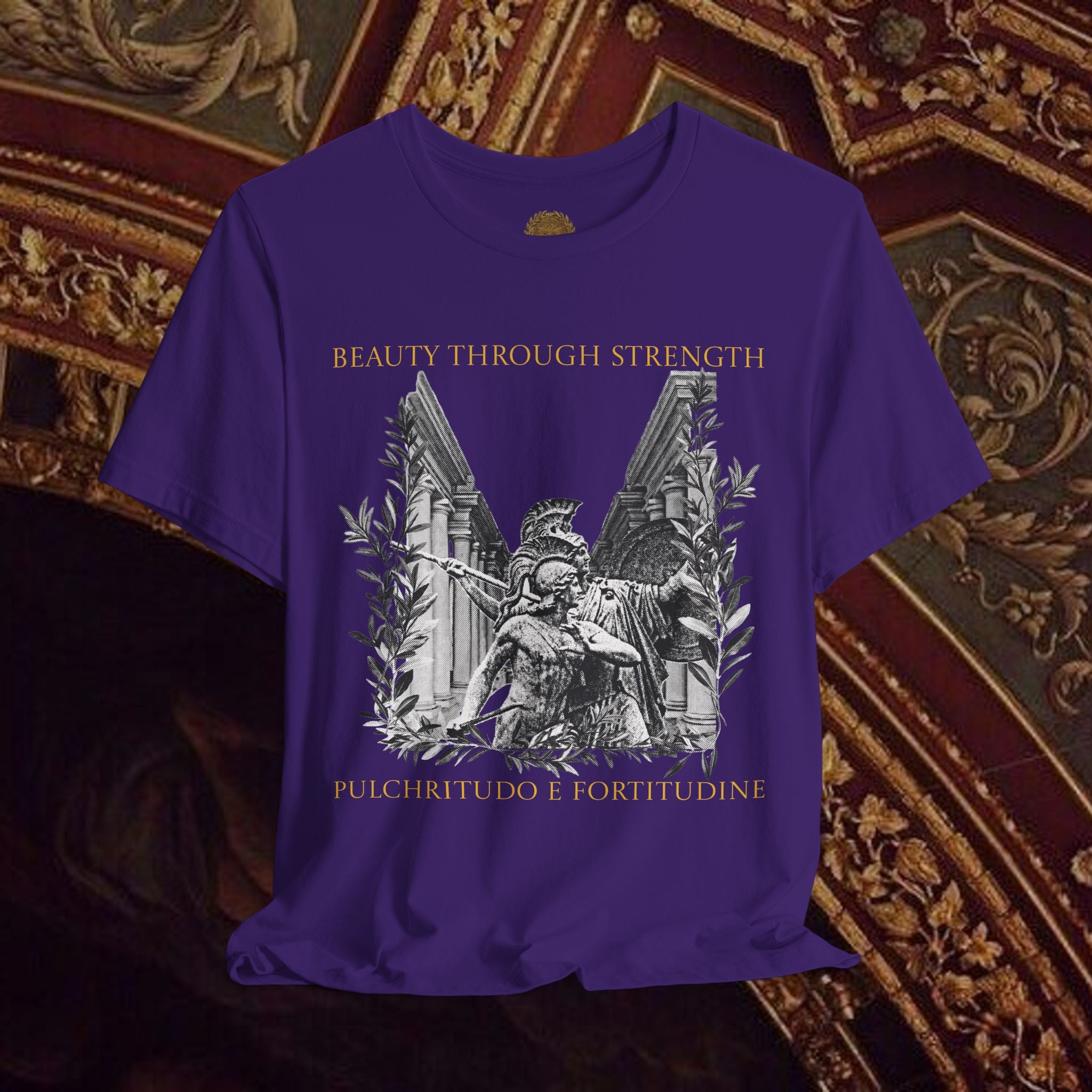 The Goddess's Protection Classically-Inspired Cotton Graphic T Shirt
