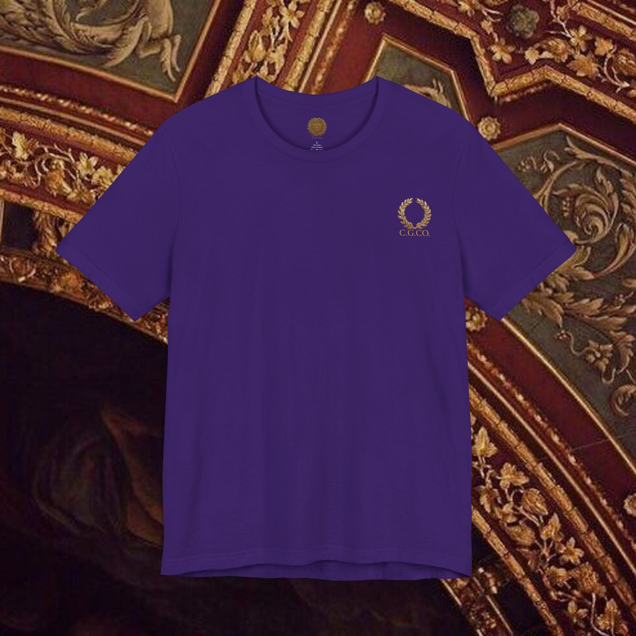 The Goddess's Protection Classically-Inspired Cotton Graphic T Shirt Back Version