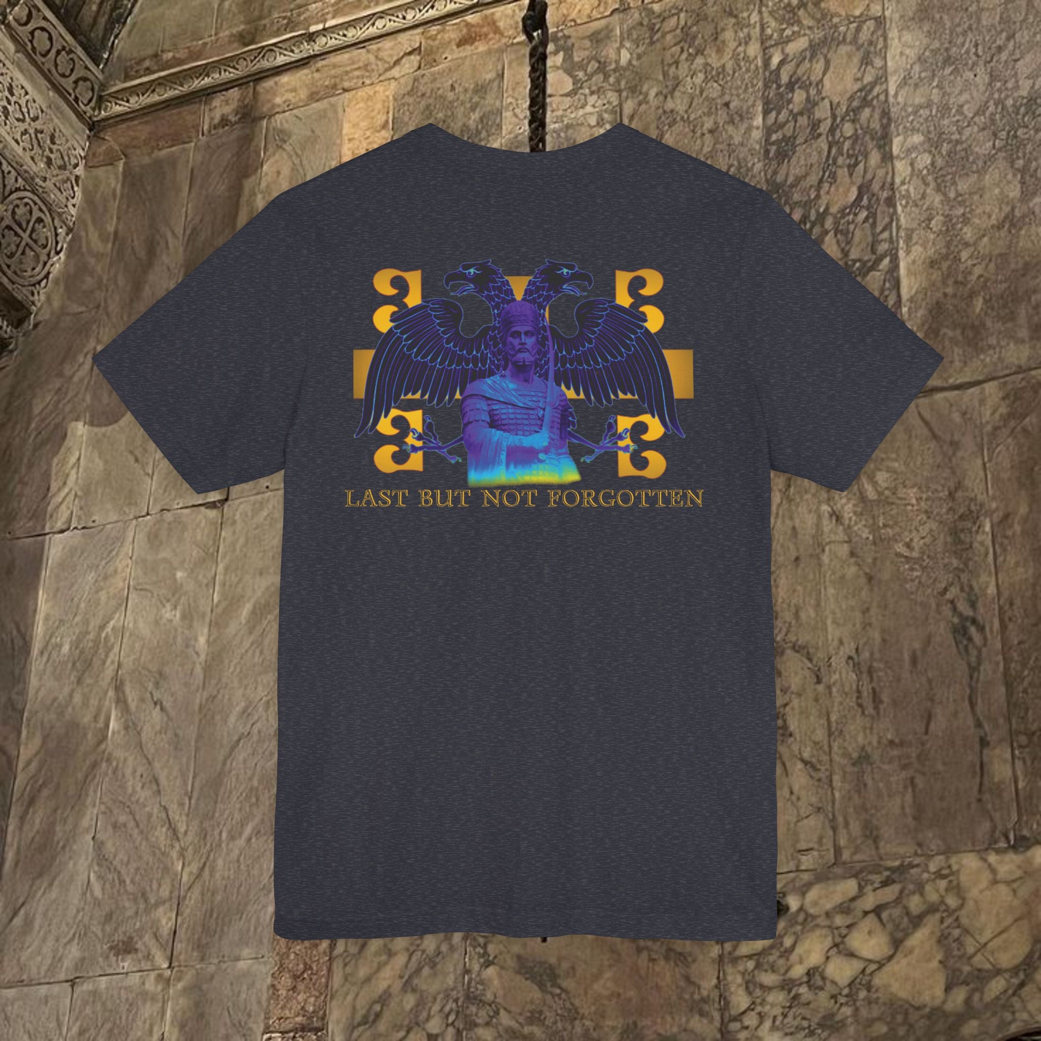 The Last Great Emperor Byzantine Inspired Cotton Graphic T-shirt Back Version